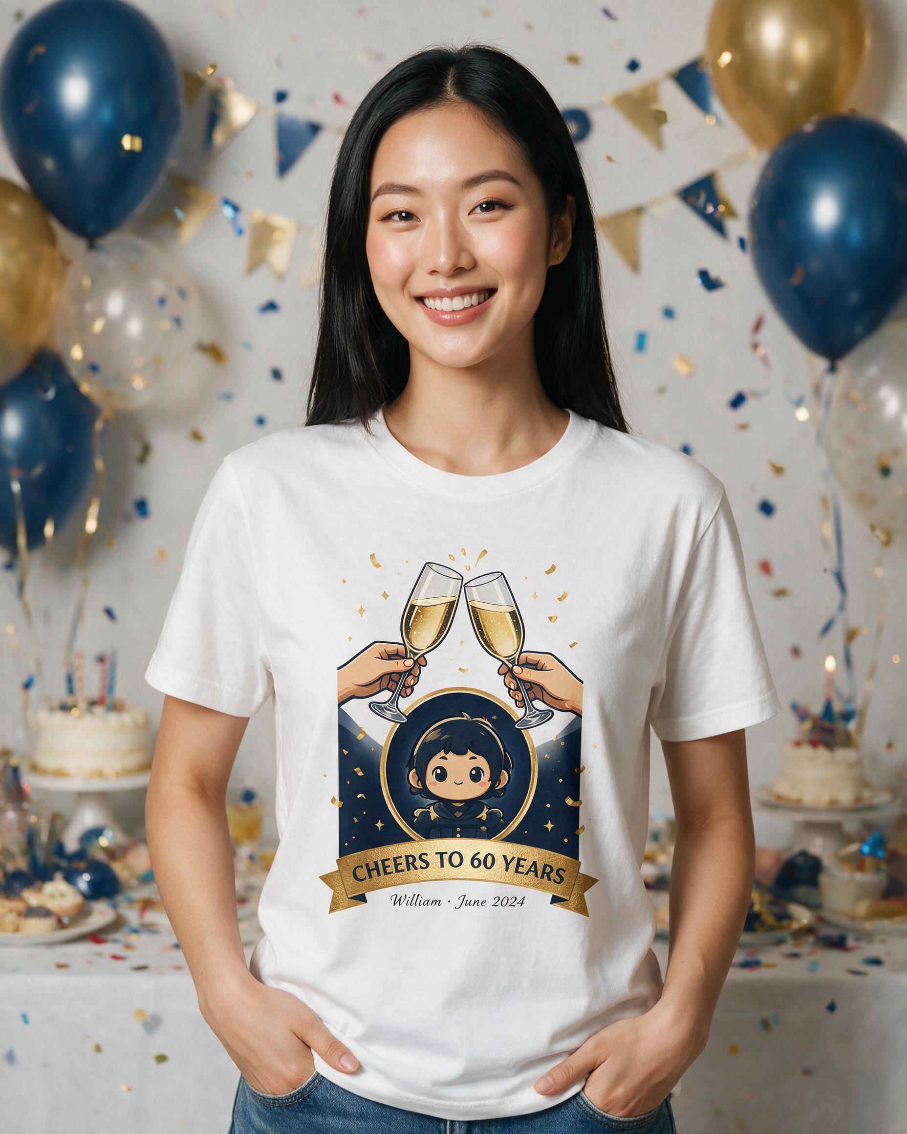Milestone Birthday: Cheers to the Years — White