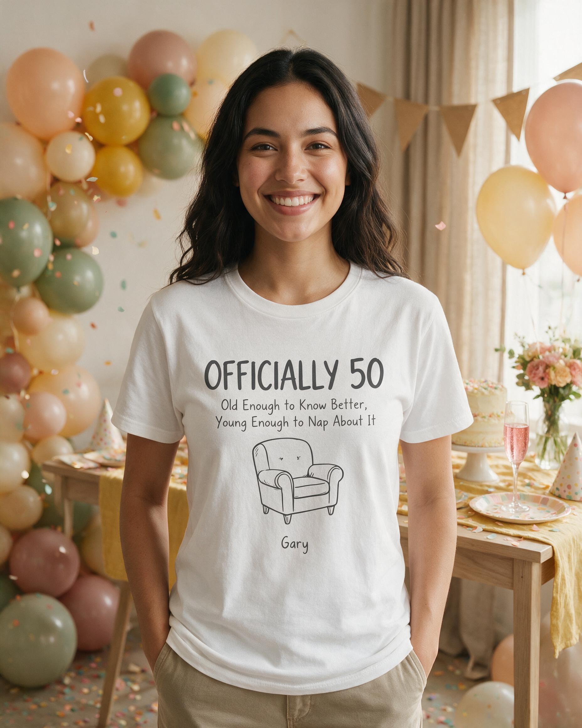 Milestone Birthday: Officially Old Enough to Nap — White
