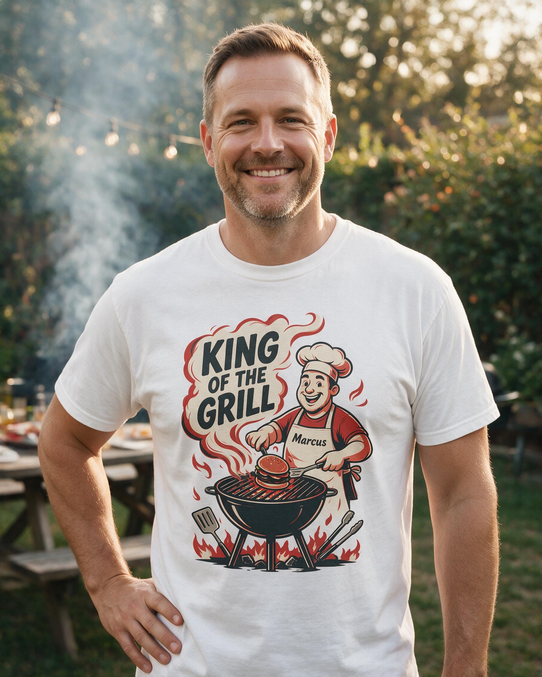 Dad: King of the Grill — White