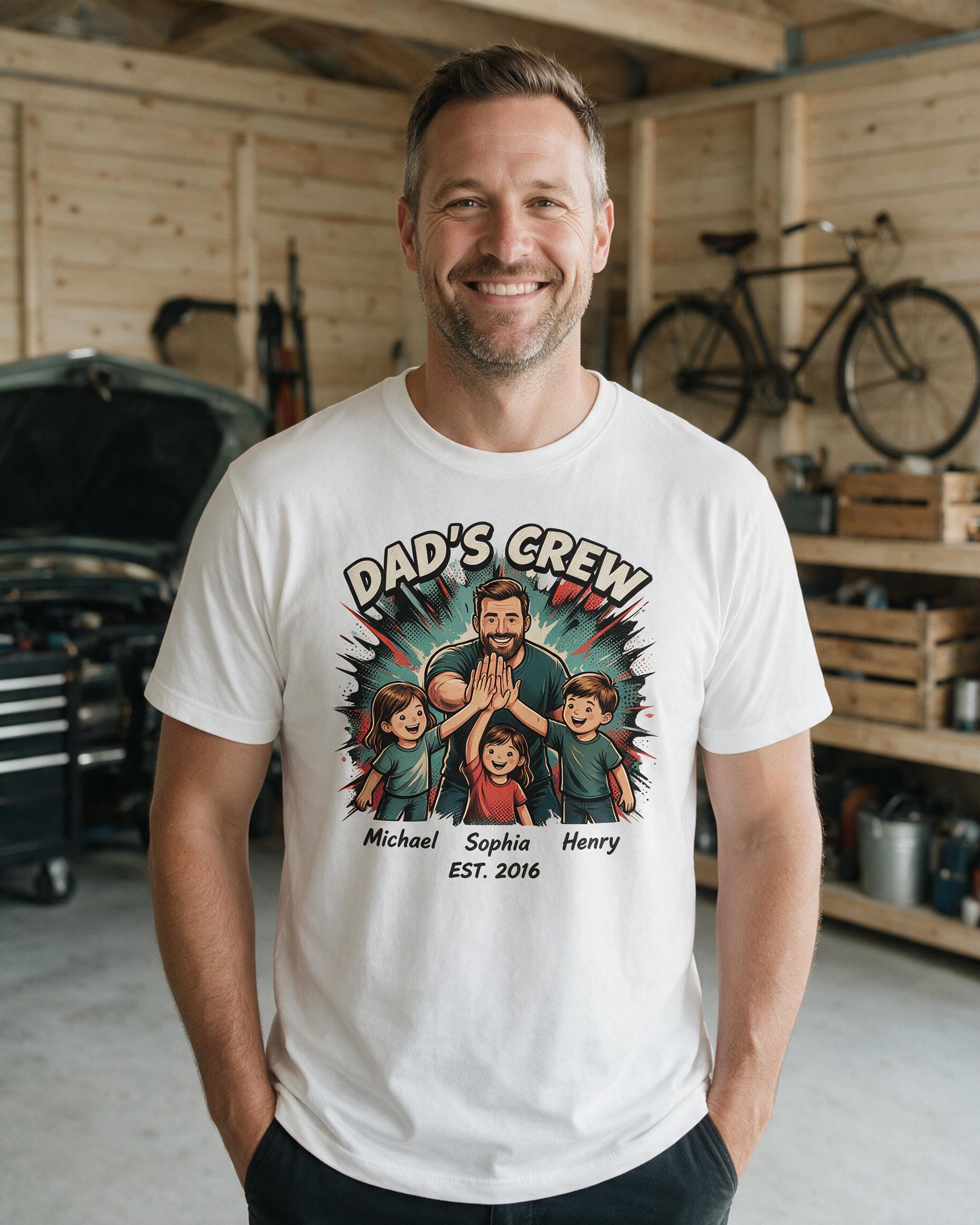 Dad: Fist Bump Crew — White