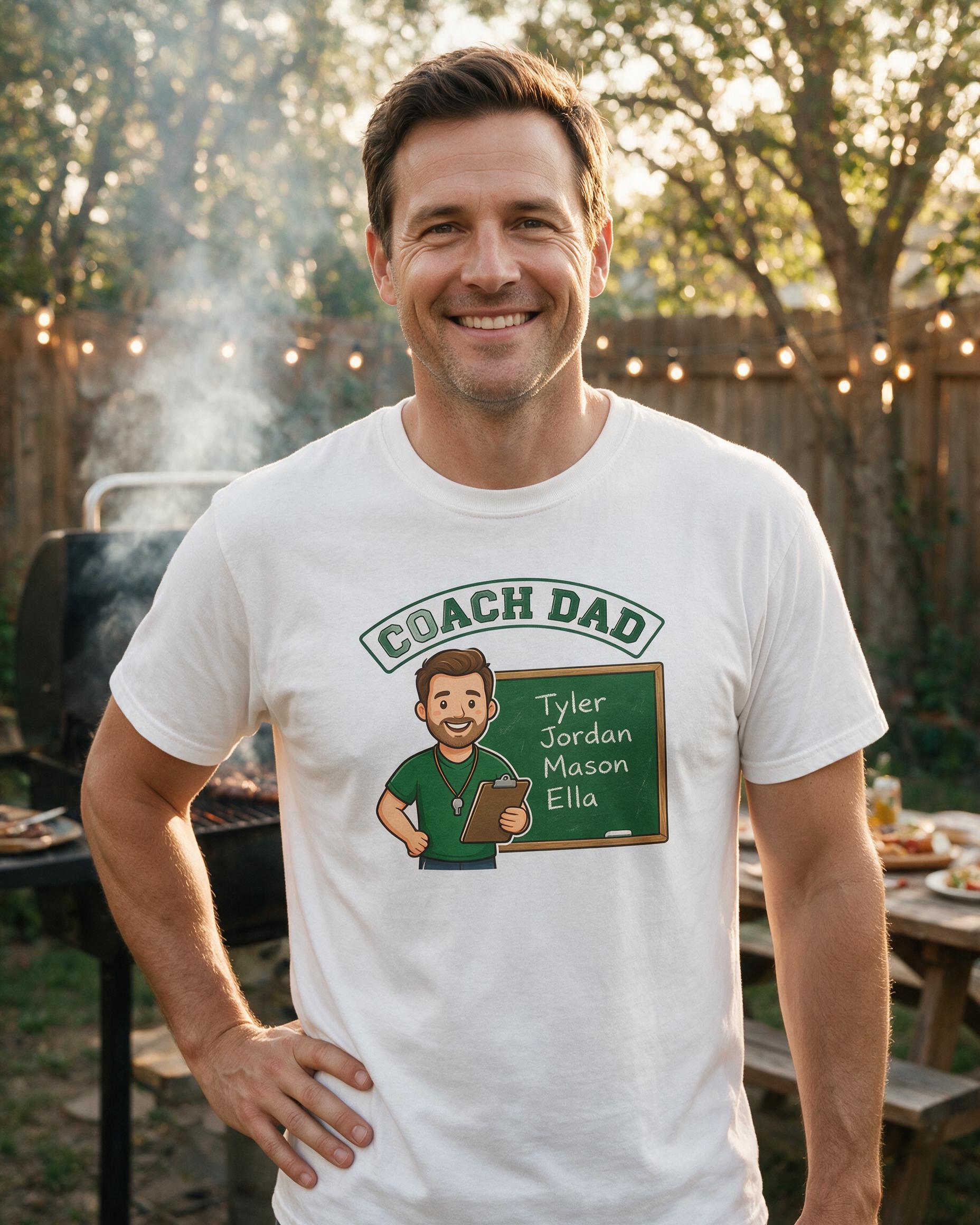 Dad: Coach Dad Whistle — White