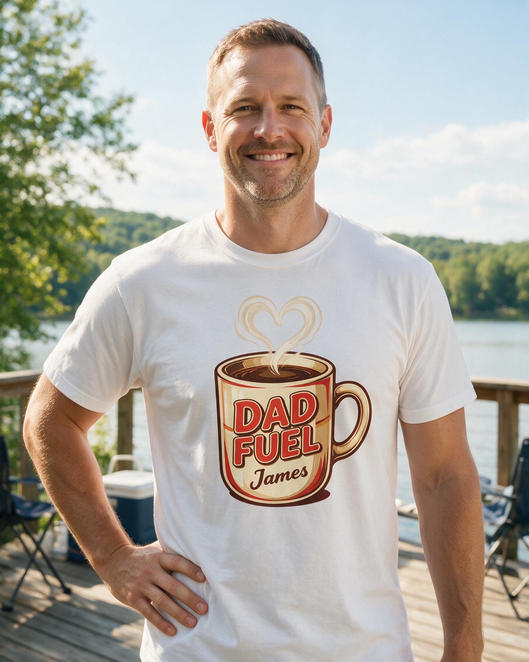 Dad: Dad Fuel Coffee — White