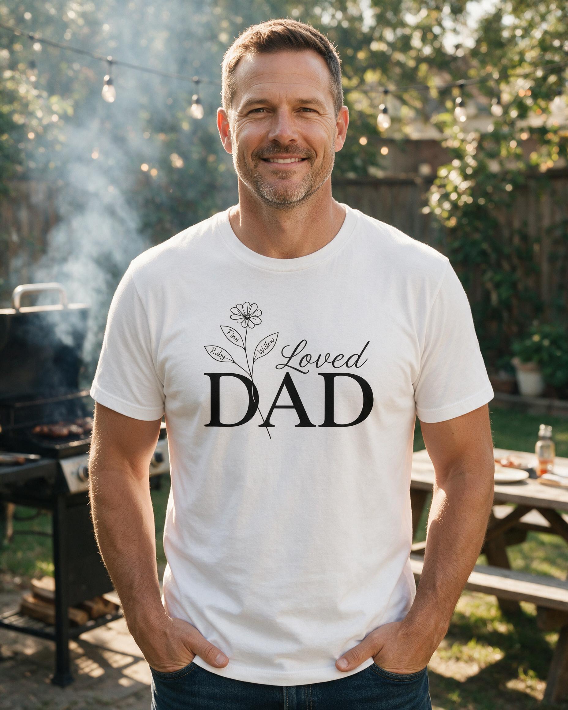 Dad: One Loved Dad Wildflower — White