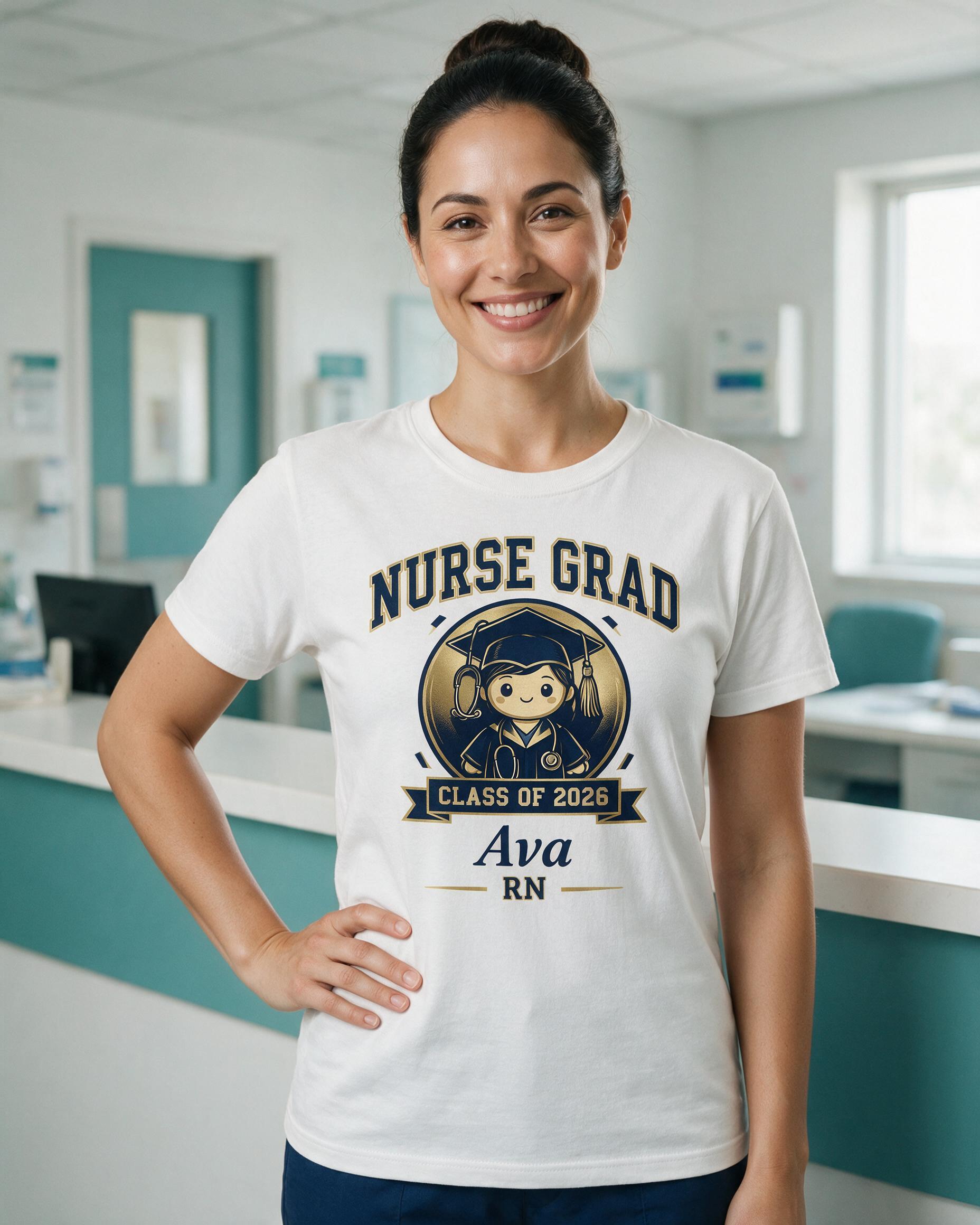 Nurse: Class of 2026 Nurse Grad — White
