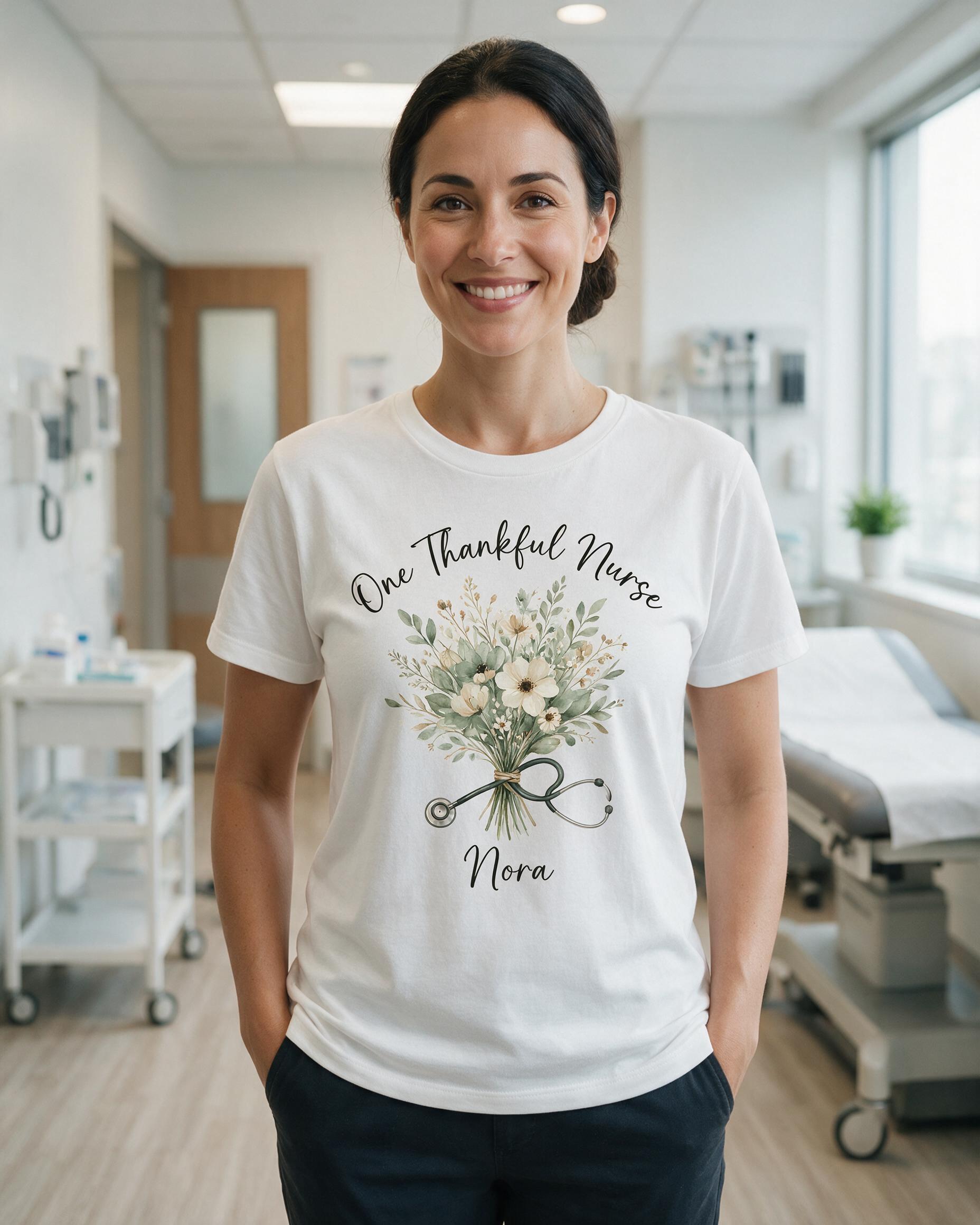 Nurse: One Thankful Nurse Wildflower — White