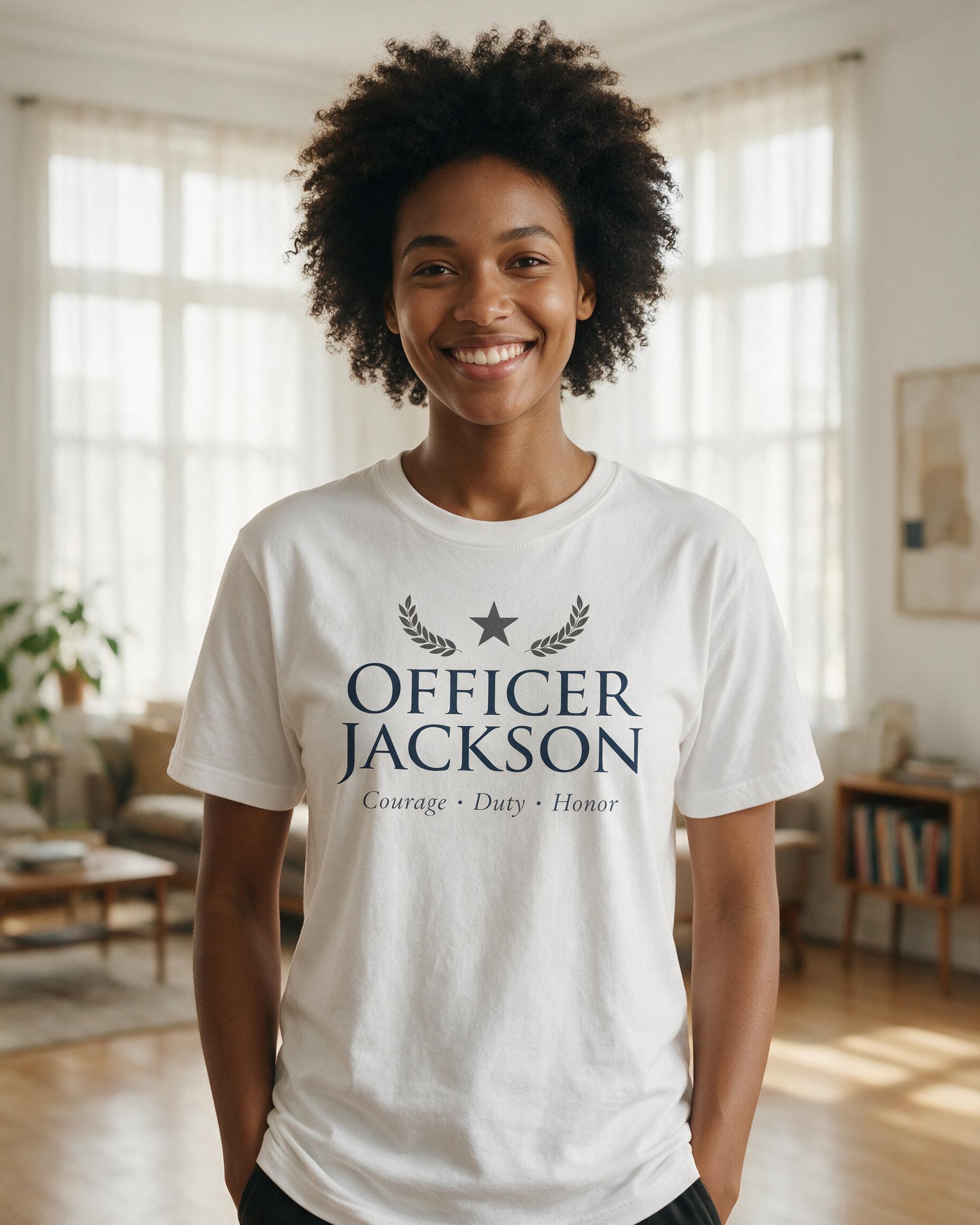 First Responders: Police Officer Serve Name — White
