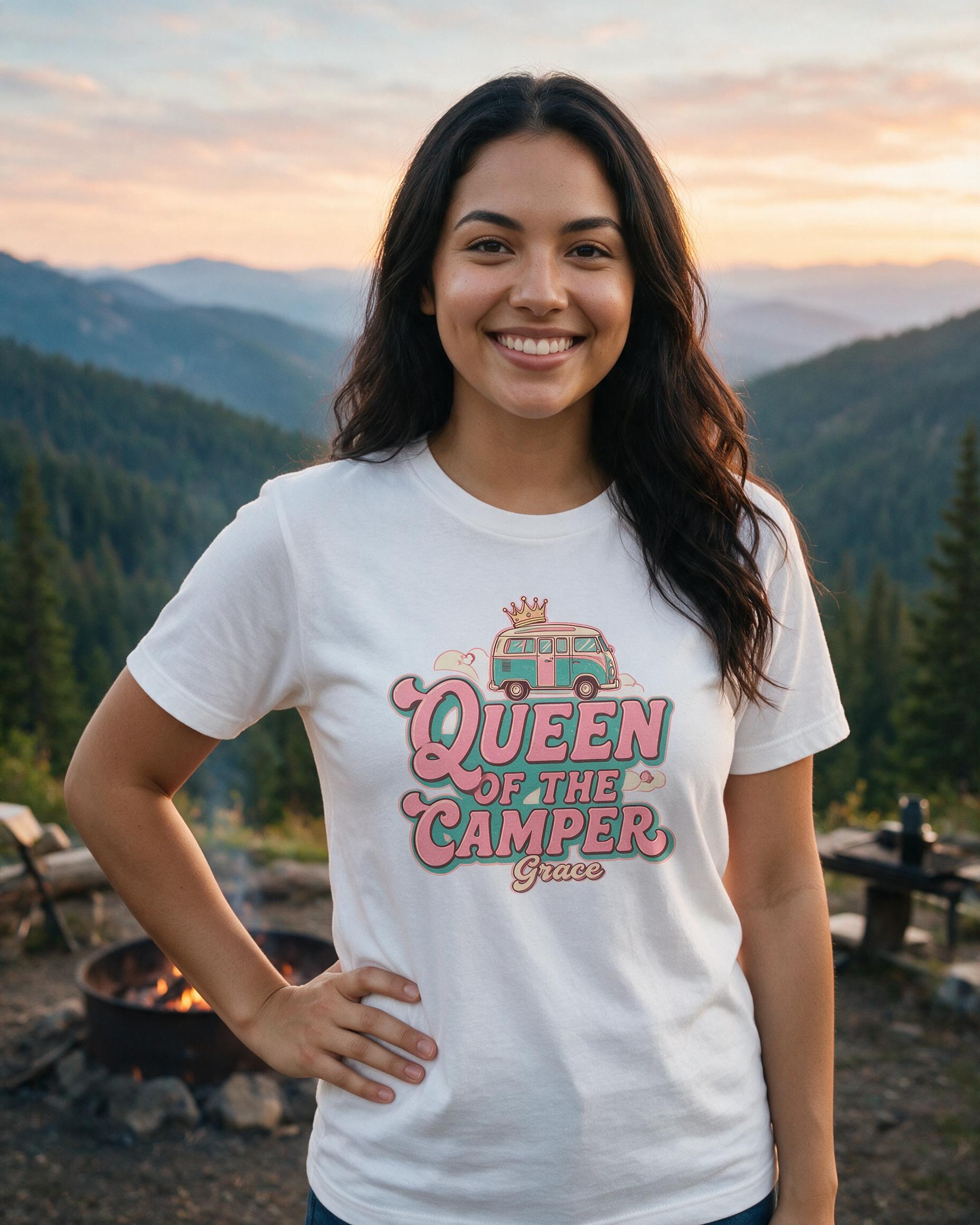 Camping: Queen of the Camper — White