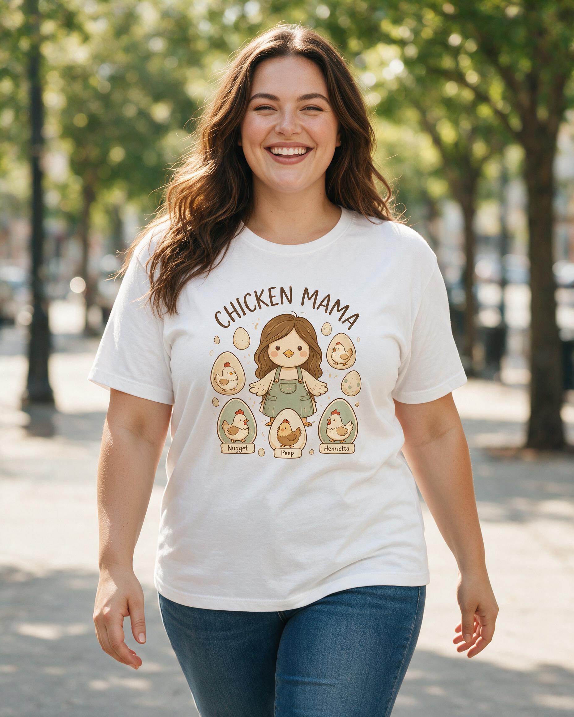 Western: Chicken Mama Flock — White
