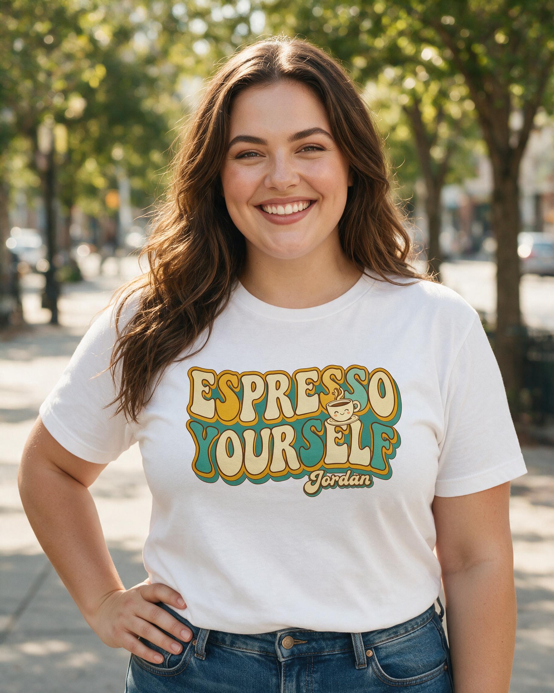 Coffee: Espresso Yourself Retro — White