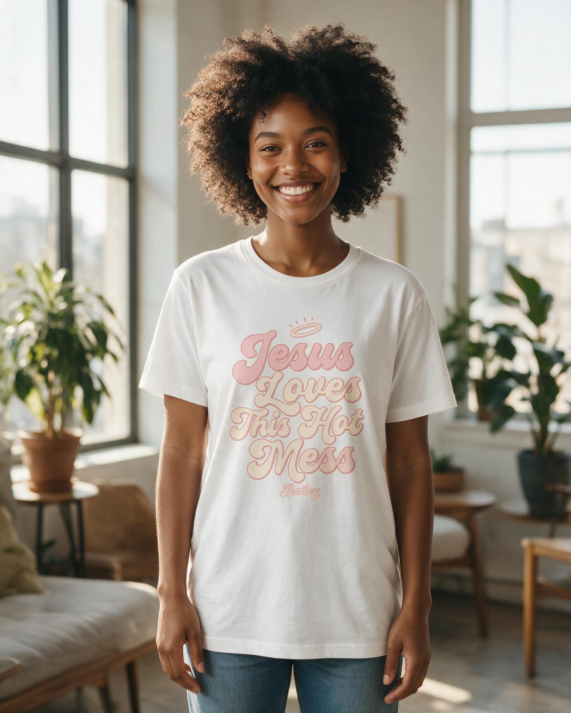Faith: Jesus Loves This Hot Mess — White