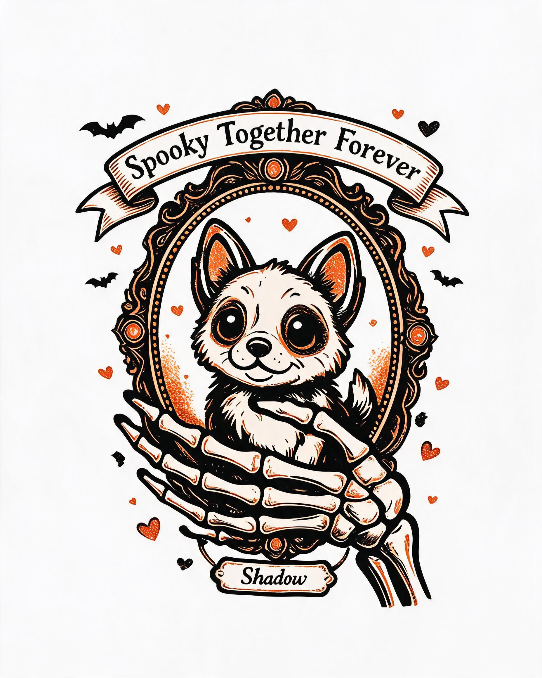 Halloween: Skeleton Hand Pet Memorial-Lite