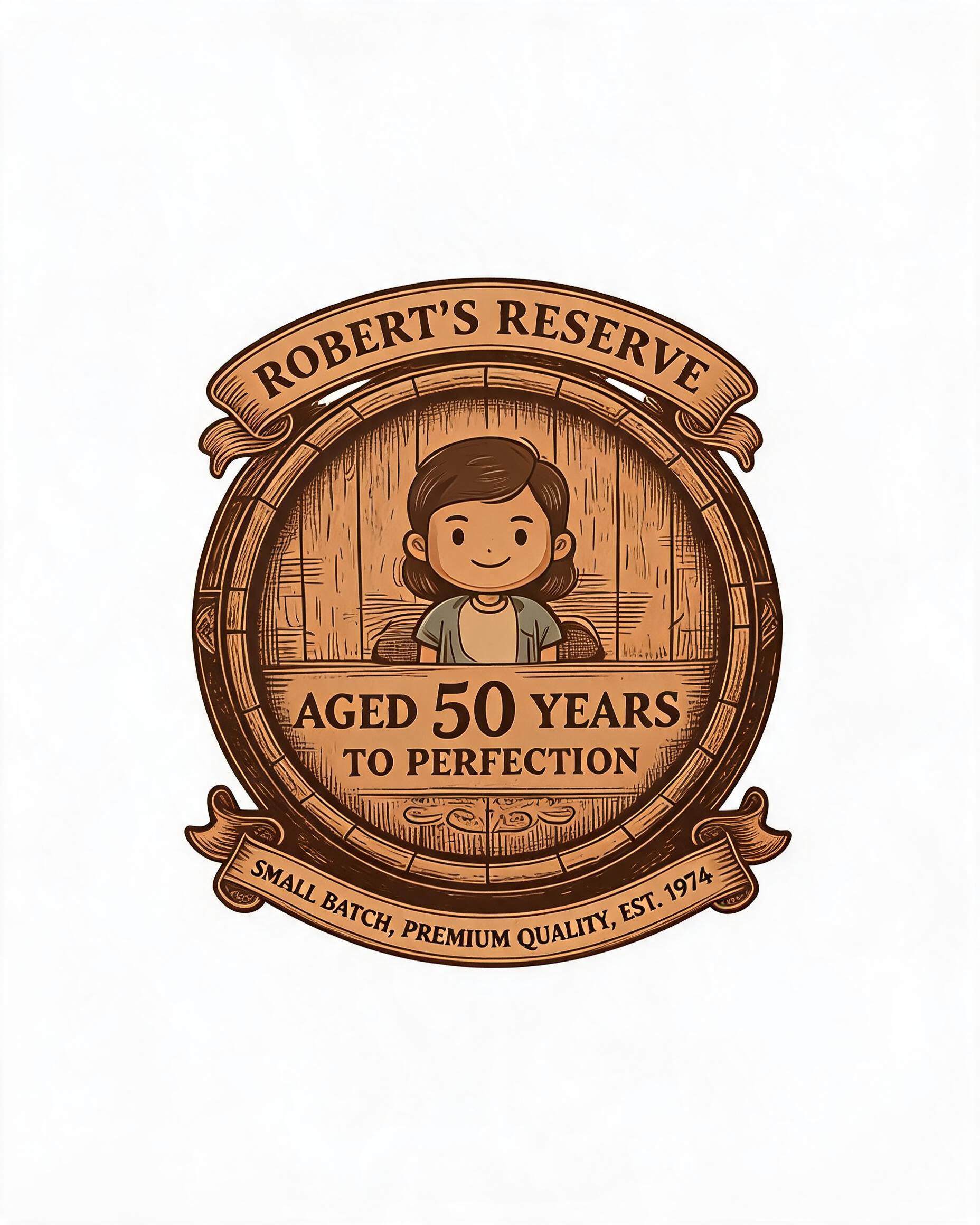 Milestone Birthday: Aged to Perfection Label