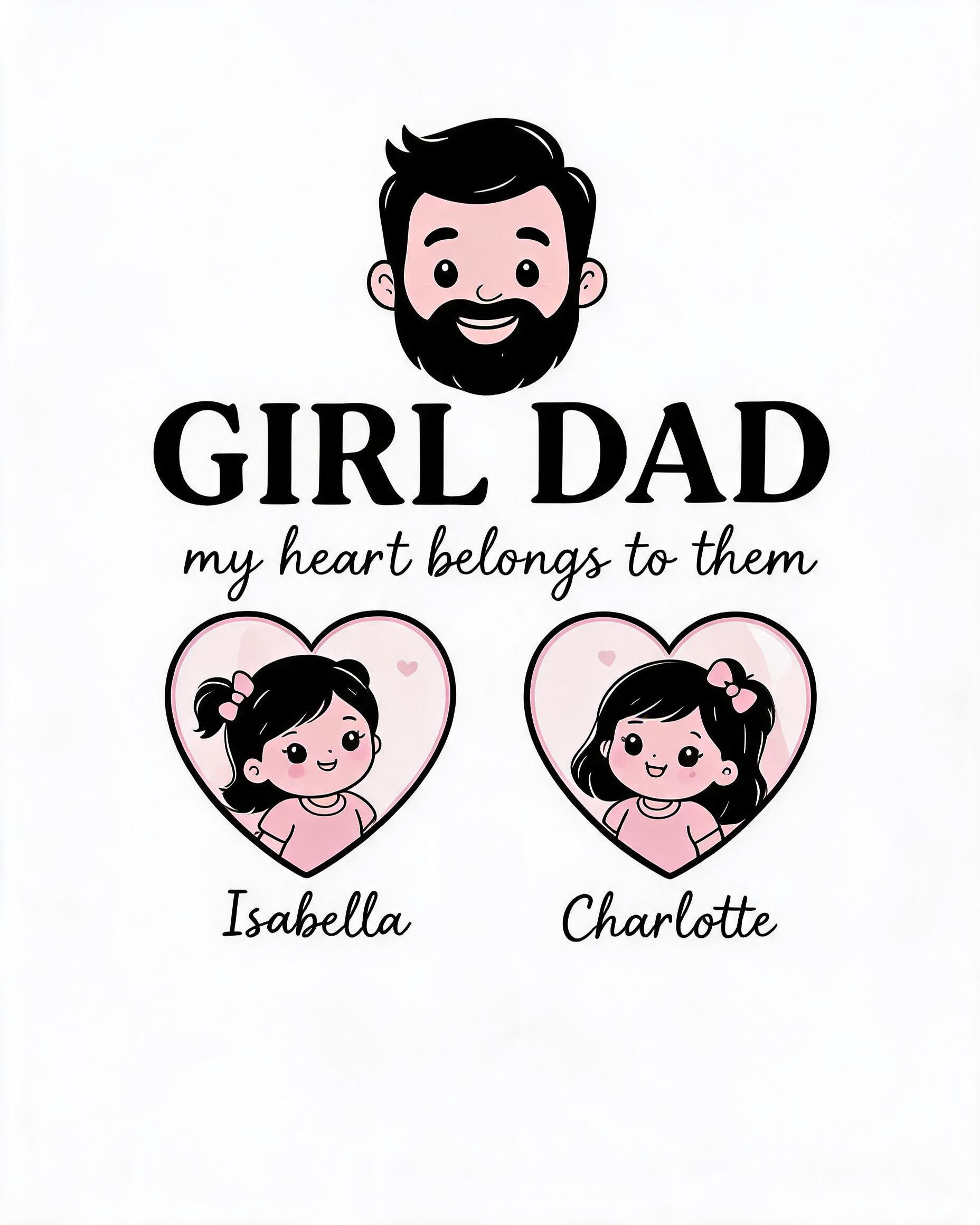 Dad: Girl Dad Hearts