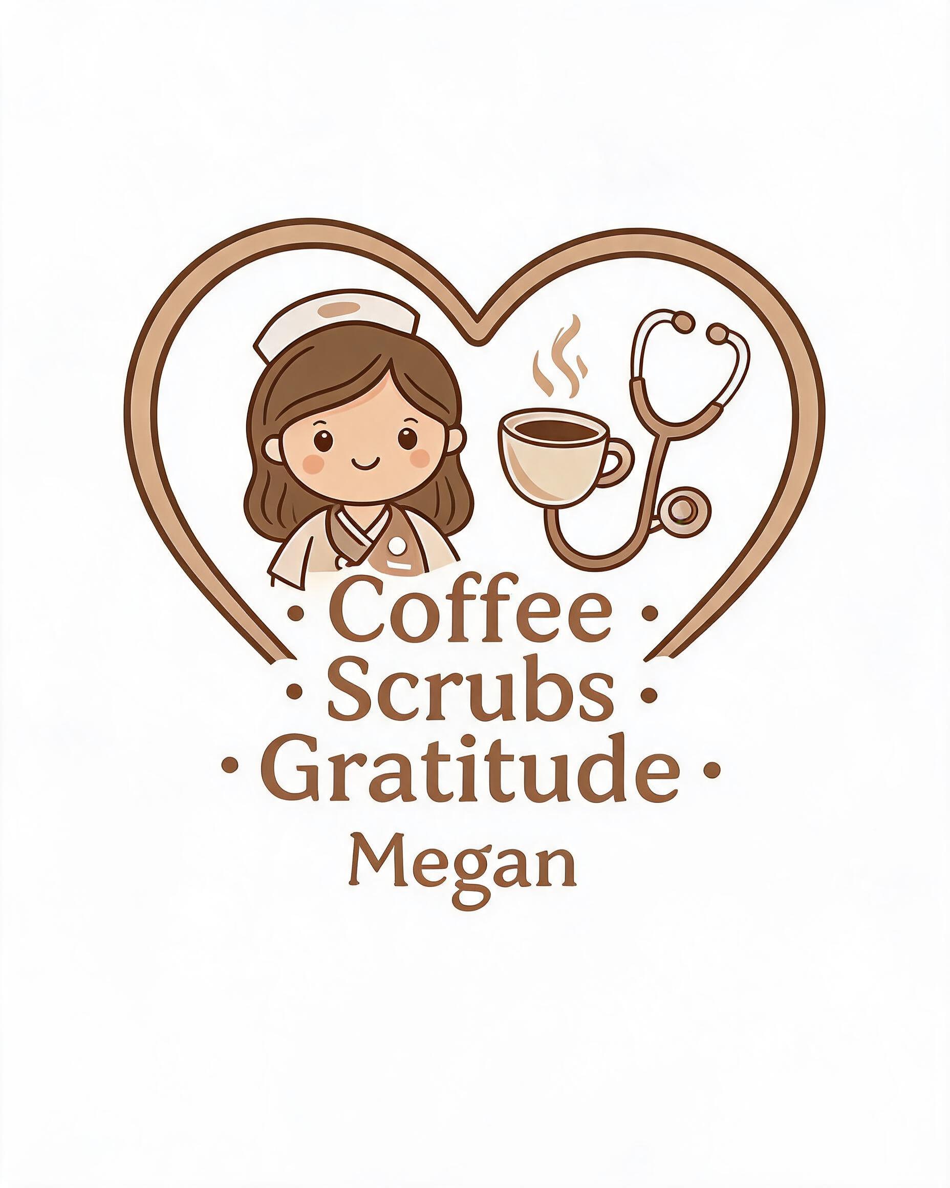 Nurse: Coffee Scrubs Gratitude