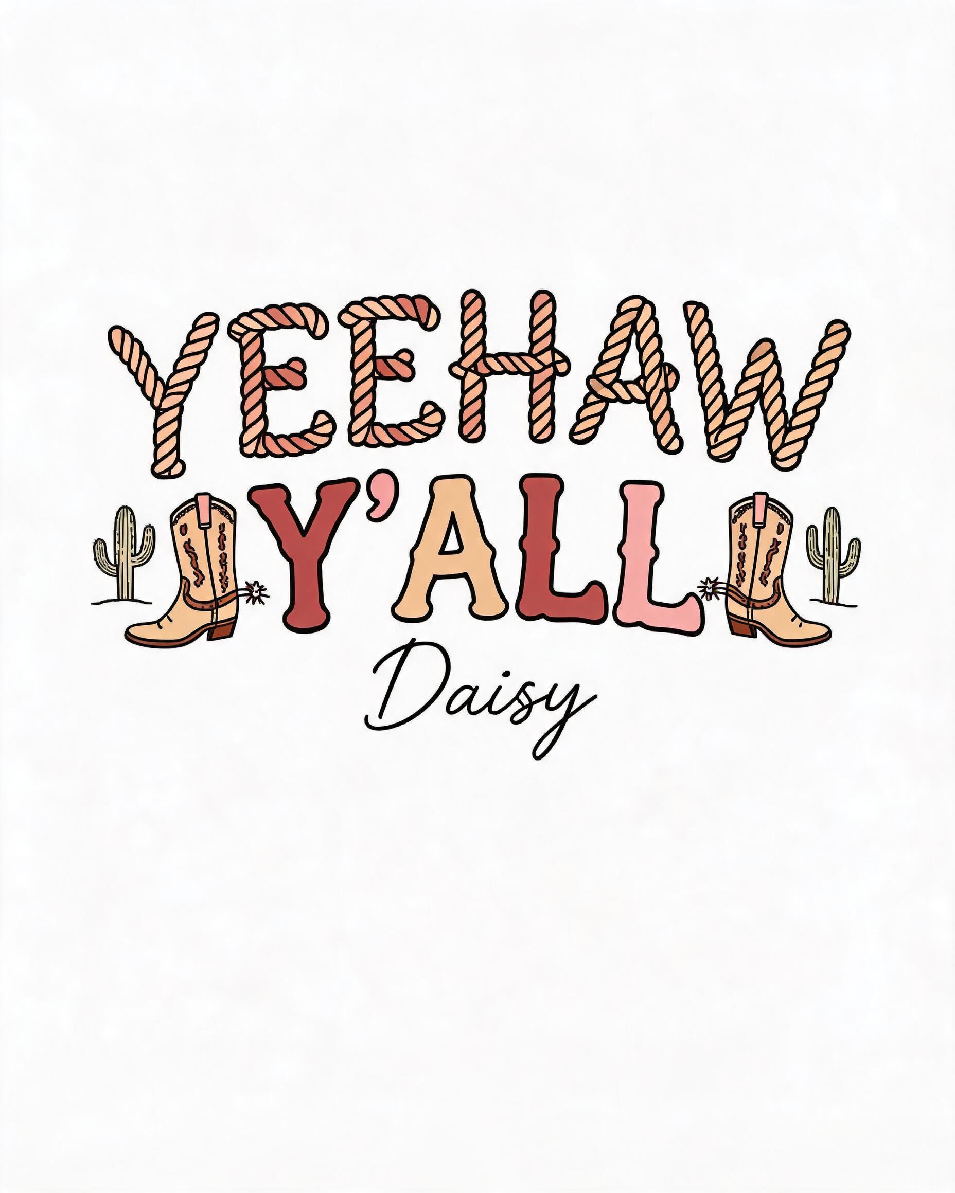 Western: Yeehaw Y'all Boots