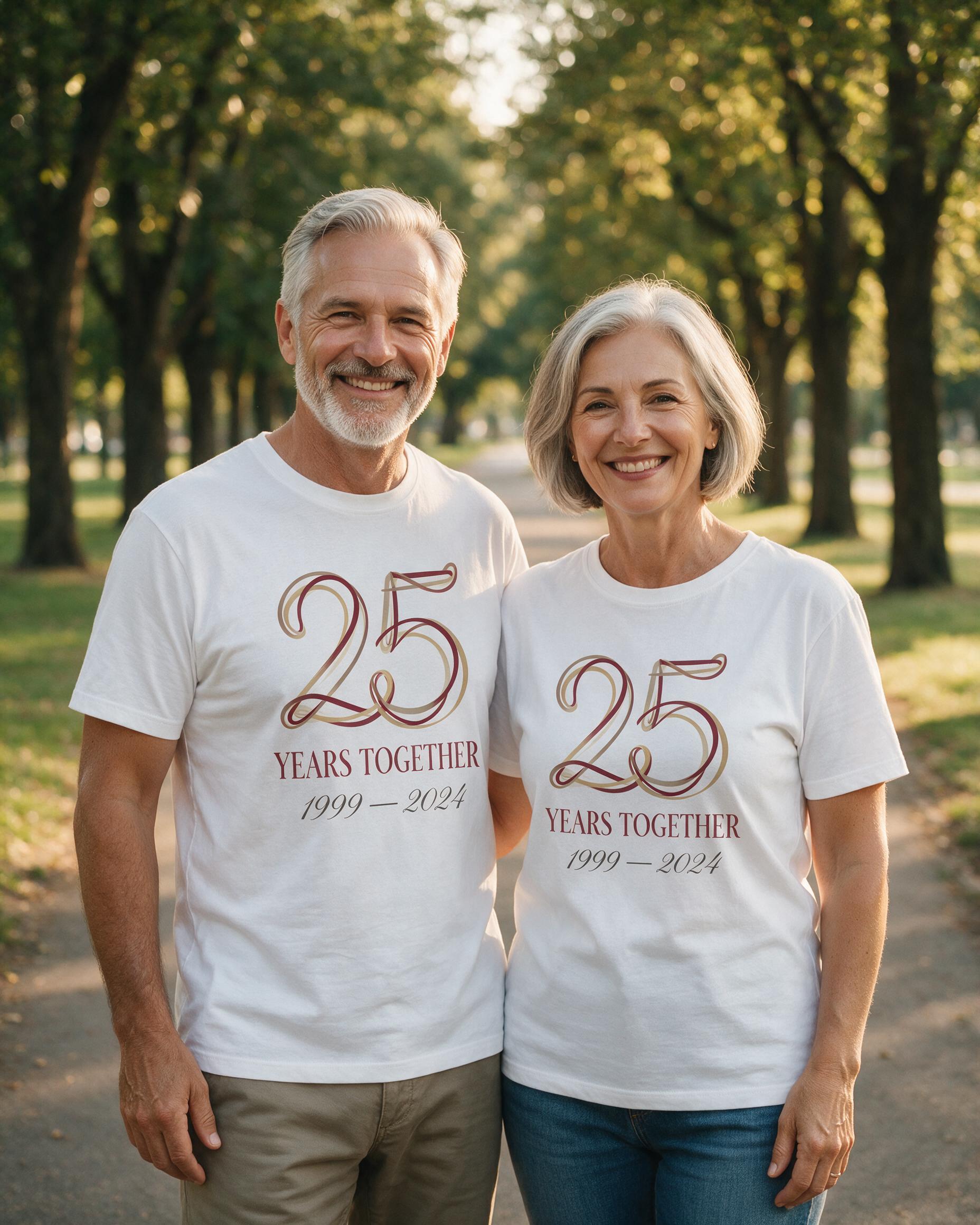 Years Together Anniversary Personalized Shirt — White