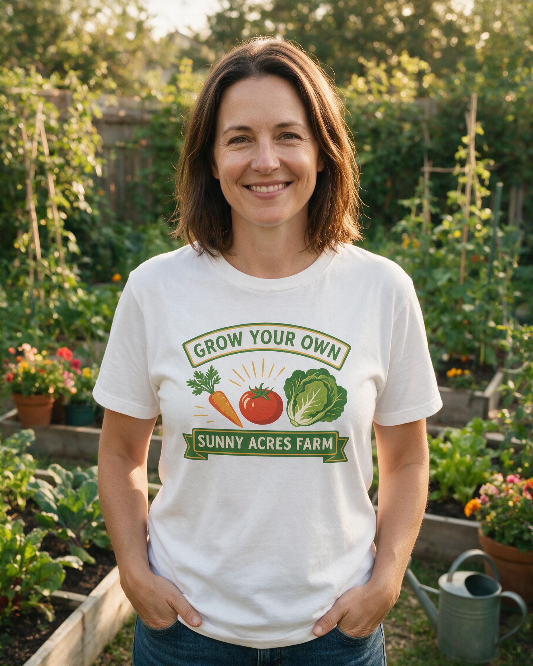 Grow Your Own Personalized Gardening Shirt — White