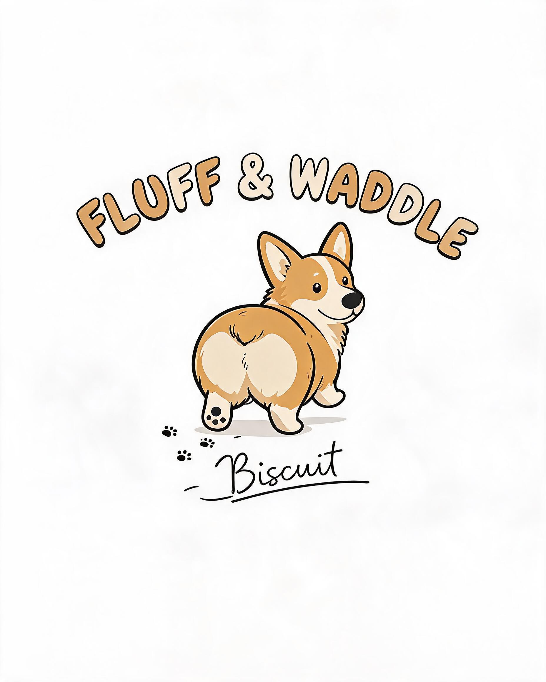 Fluff And Waddle Personalized Corgi Mom Shirt