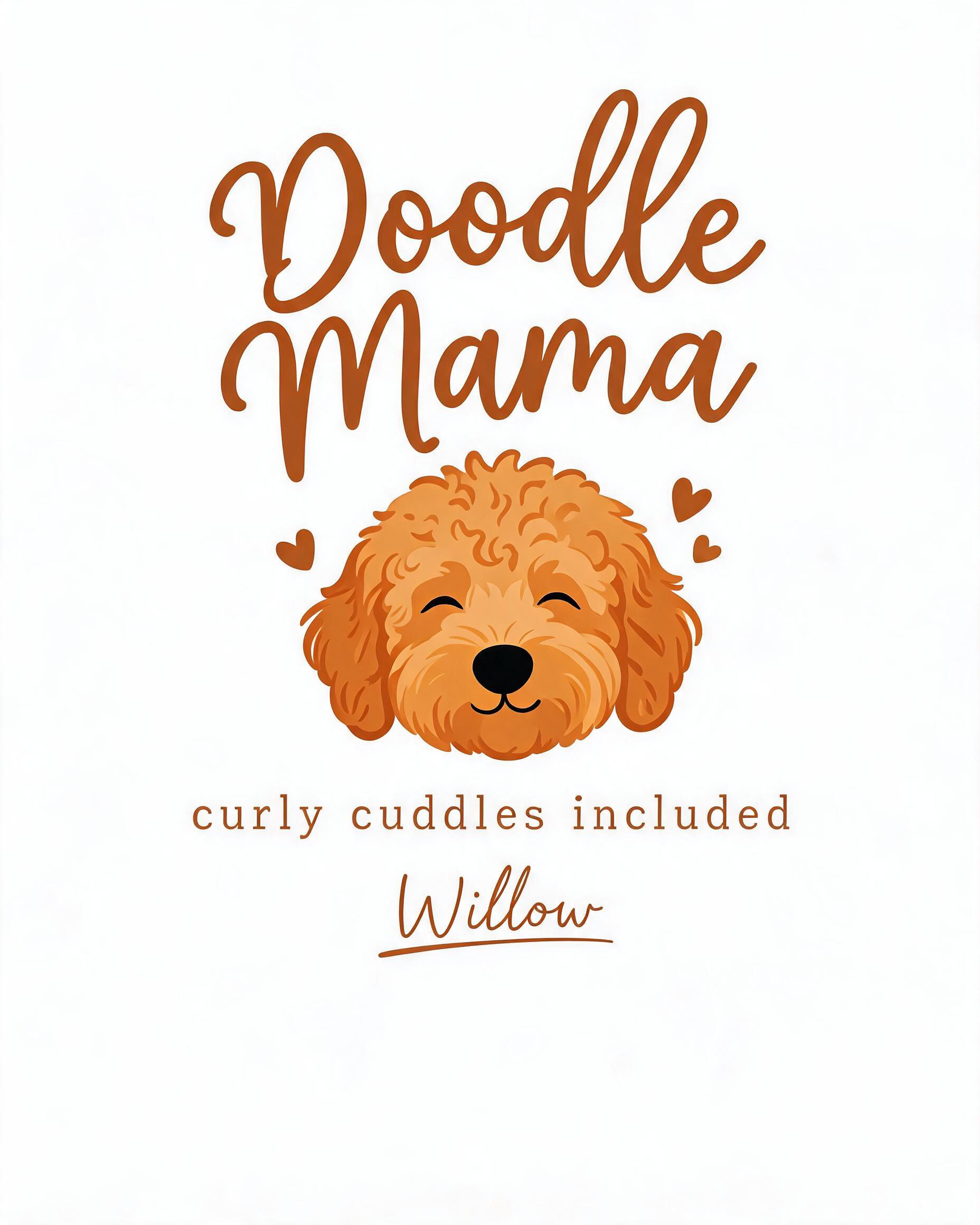 Doodle Mama Curly Cuddles Personalized Shirt