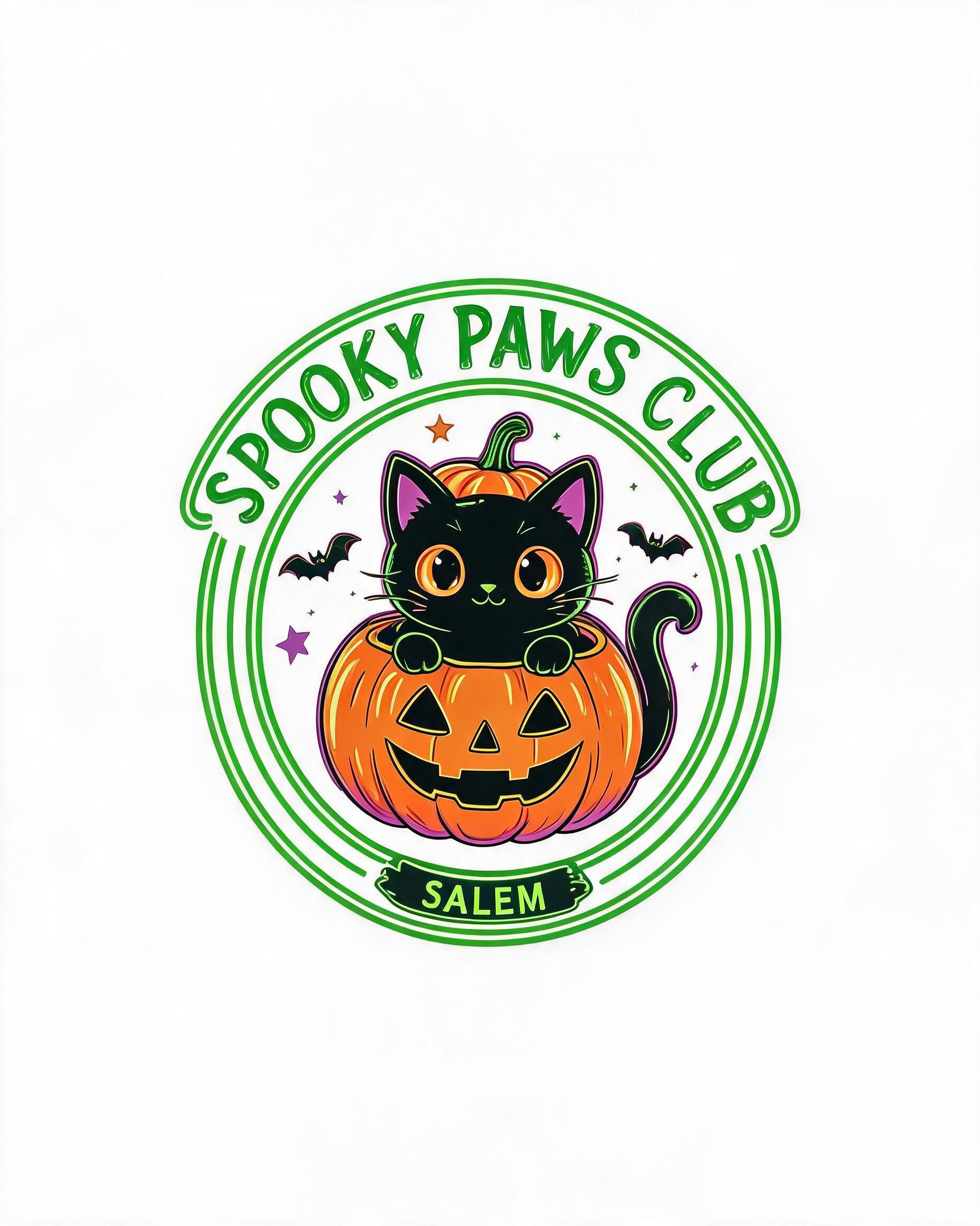 Spooky Paws Club Halloween Pet Personalized Shirt