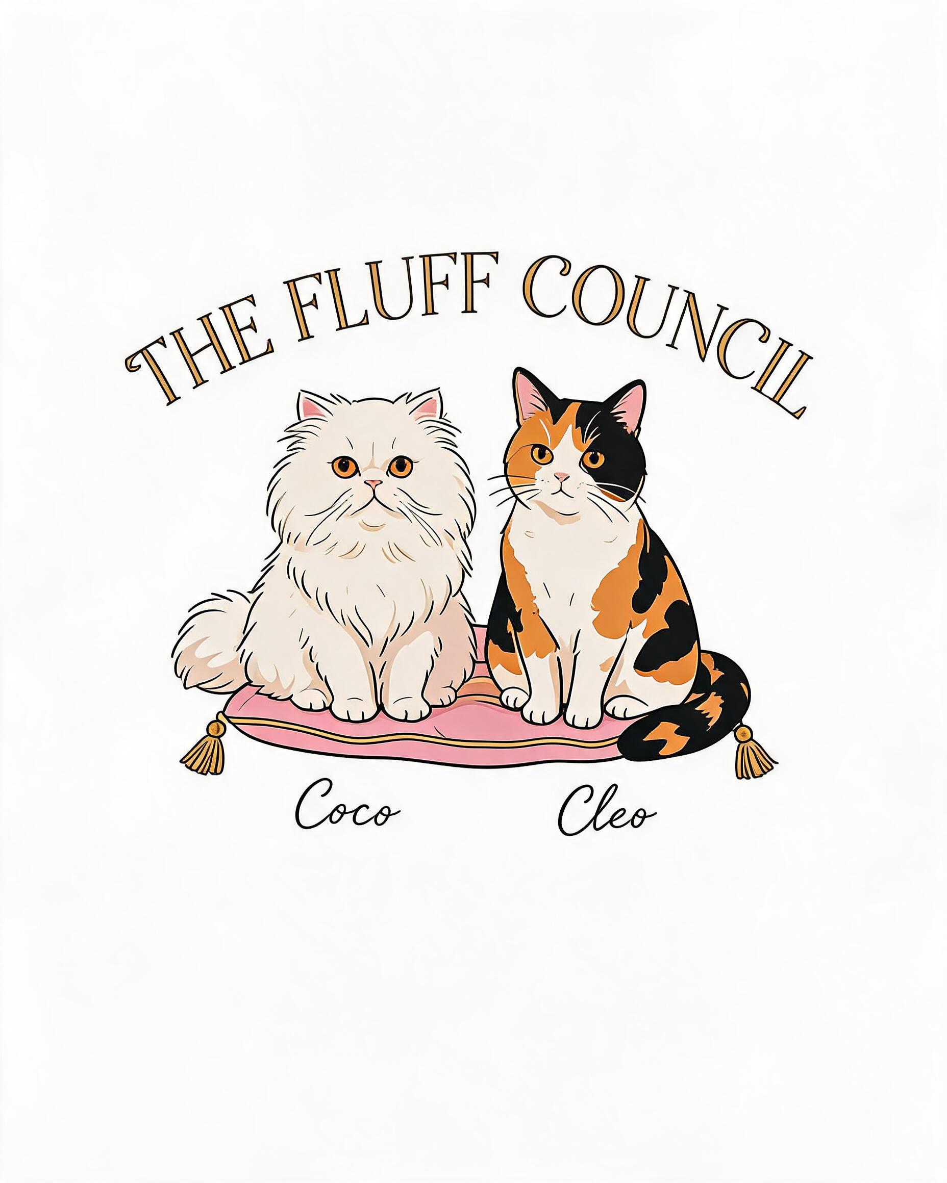 The Fluff Council Personalized Persian Calico Shirt