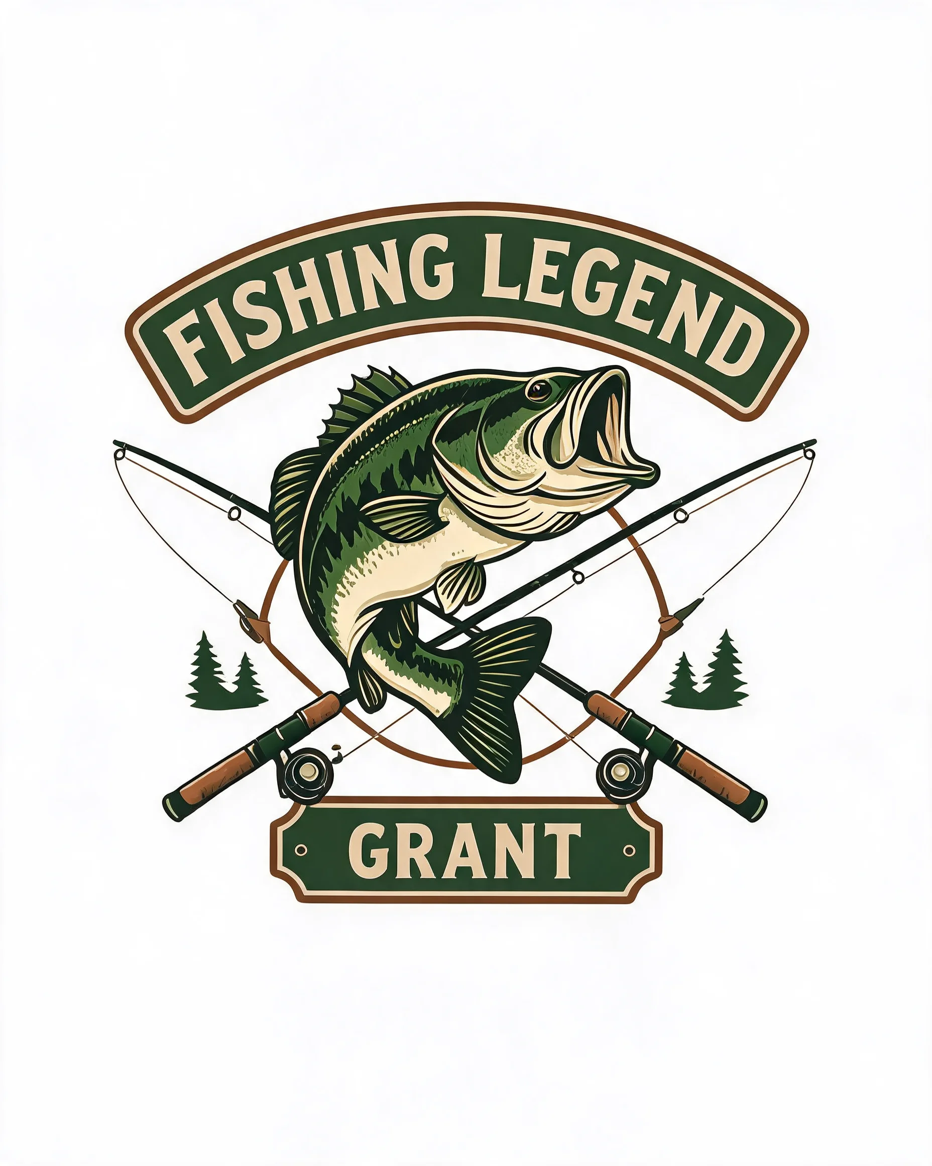 Fishing Legend Personalized Name Fishing Shirt