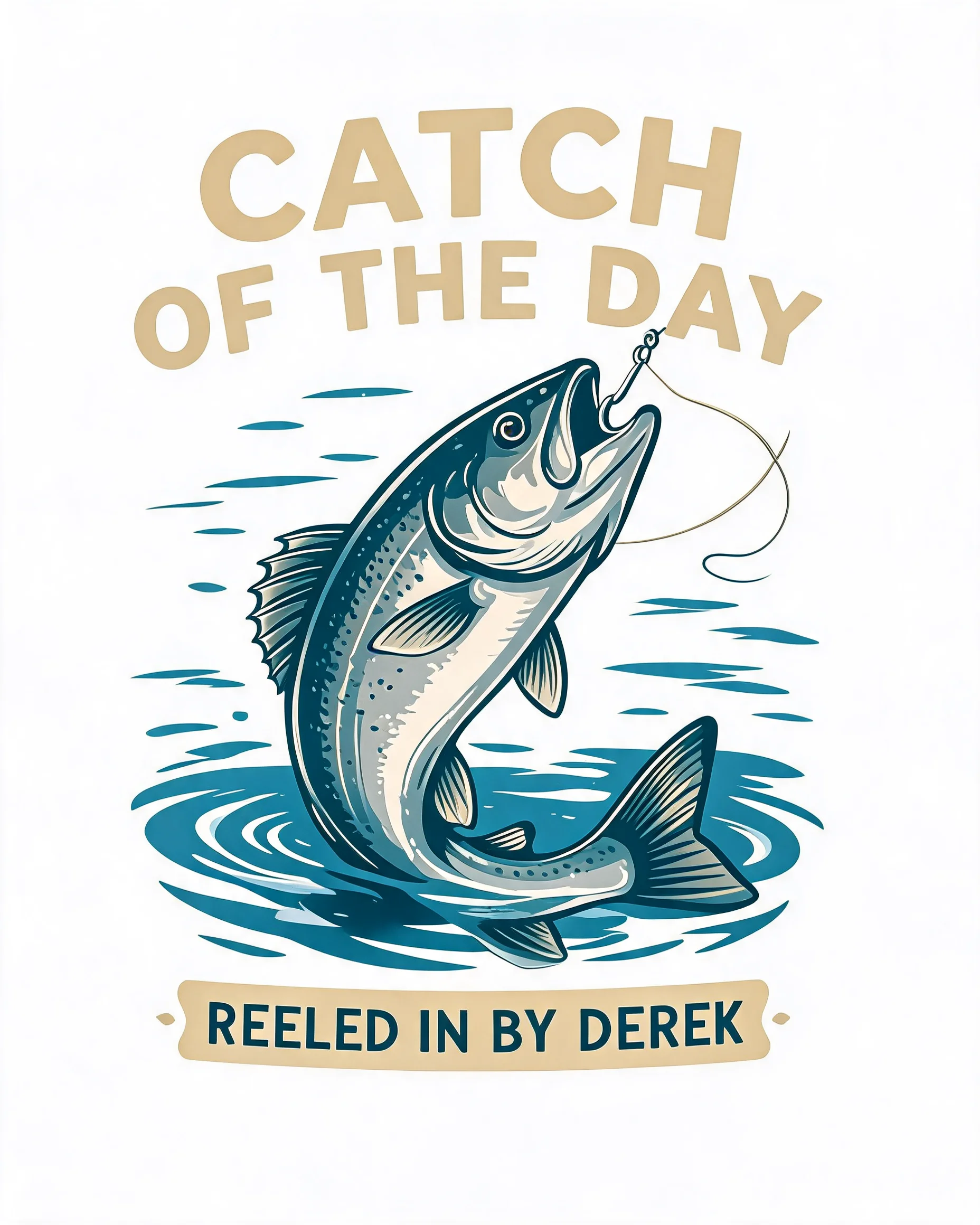 Catch Of The Day Personalized Fishing Shirt