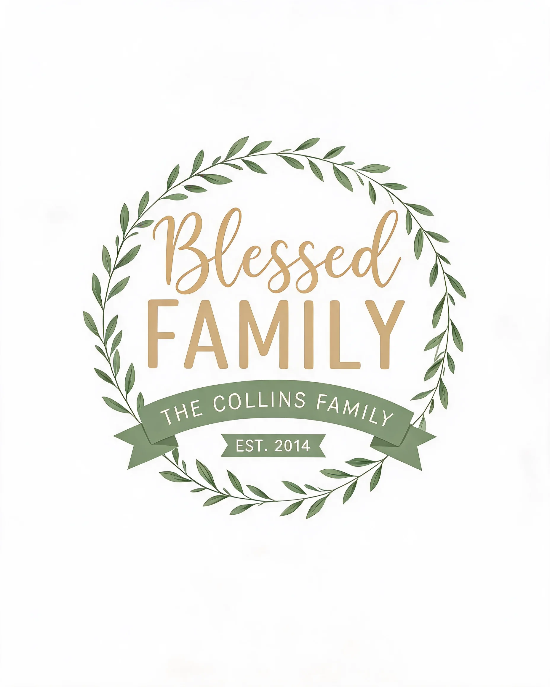 Blessed Family Est. Personalized Shirt