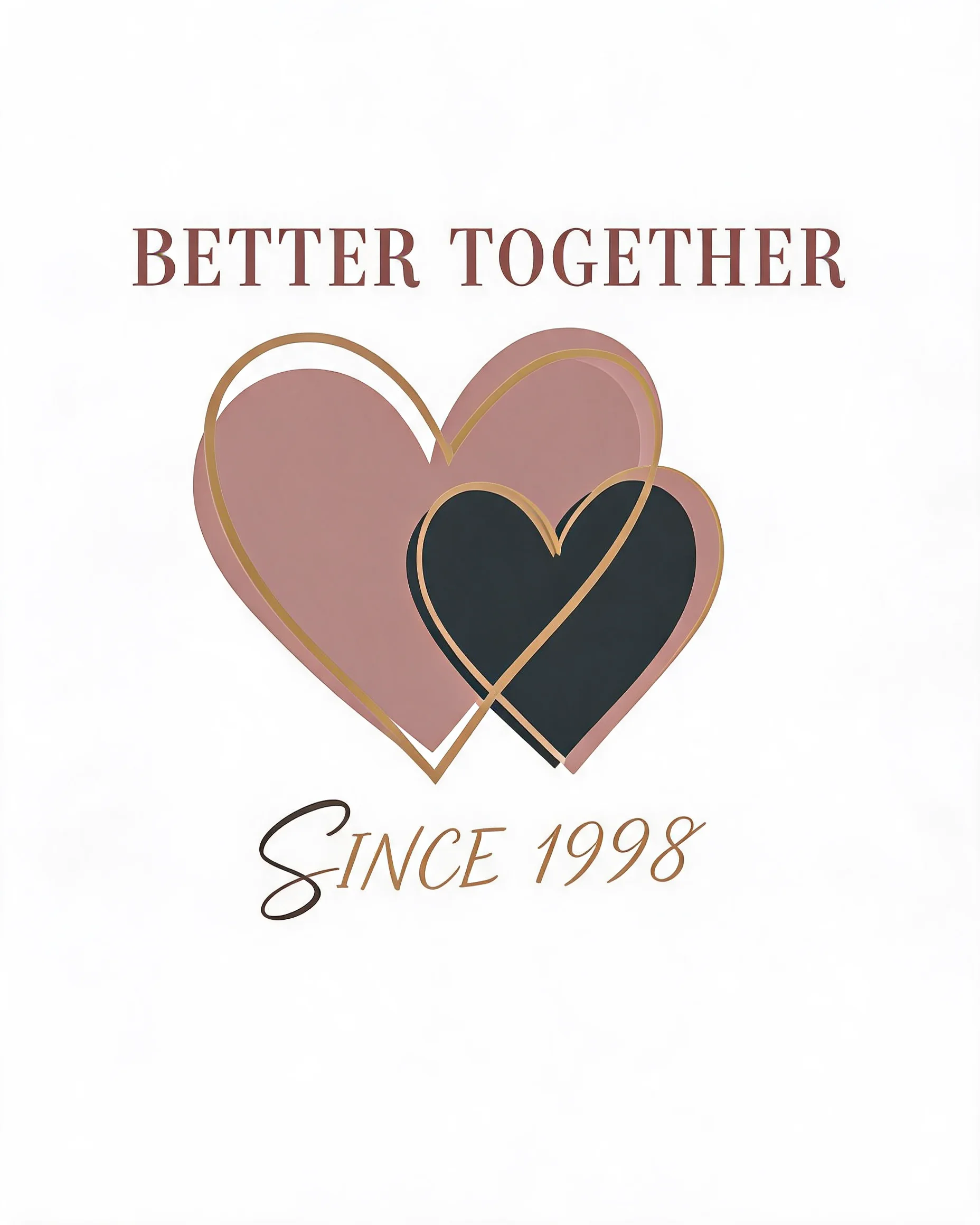 Better Together Since Personalized Couple Shirt