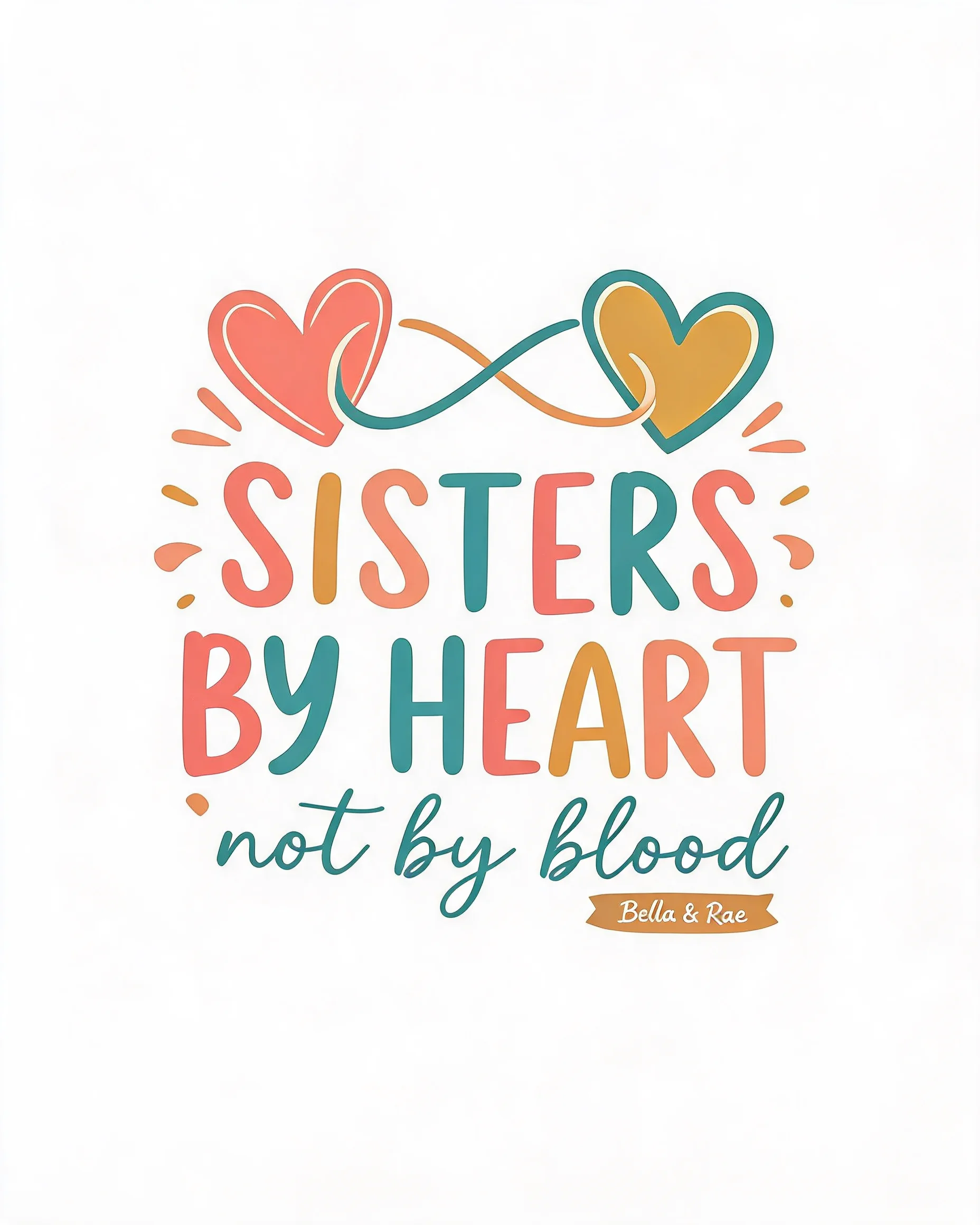 Sisters By Heart Personalized Shirt