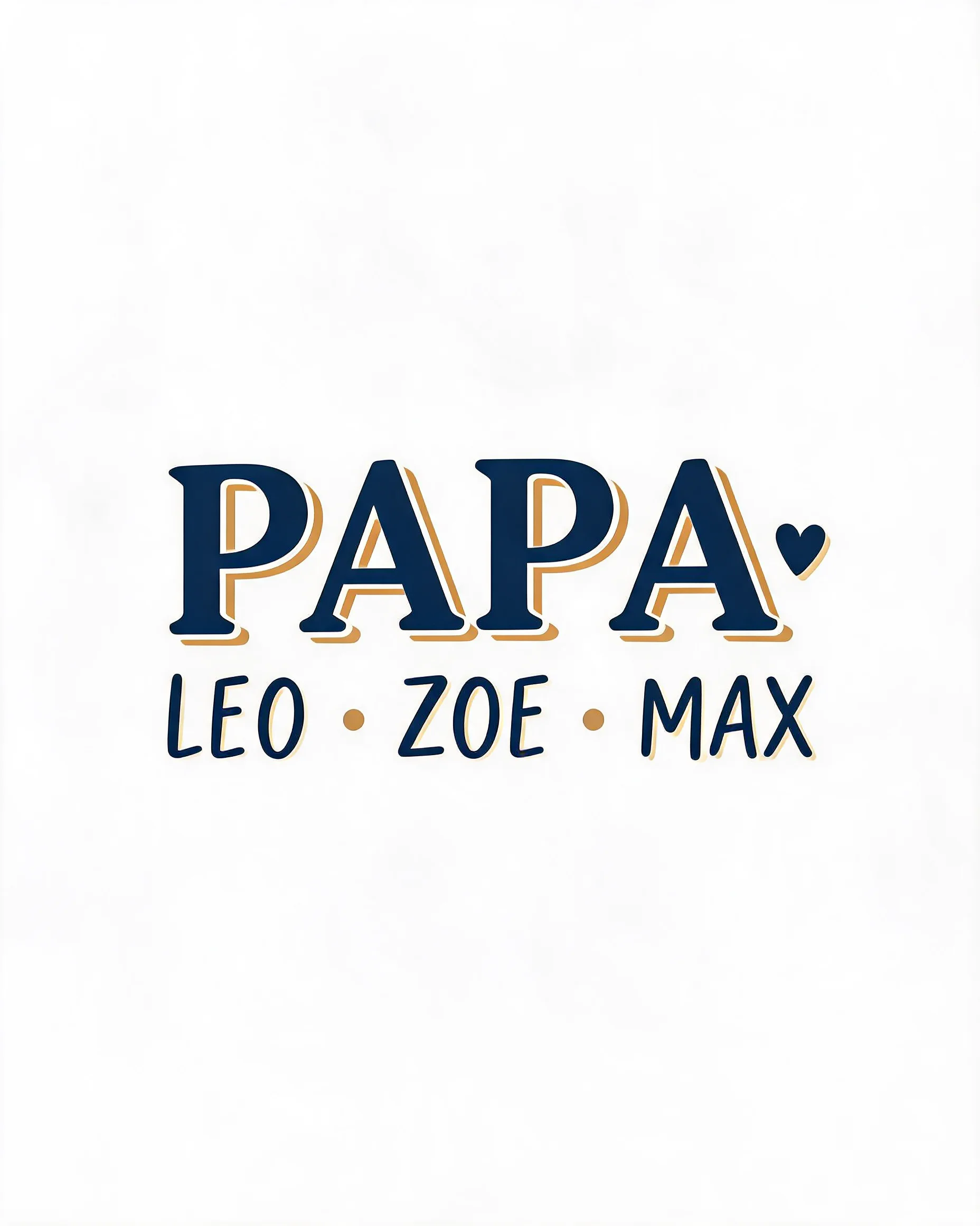 Papa Grandkids Personalized Grandpa Shirt