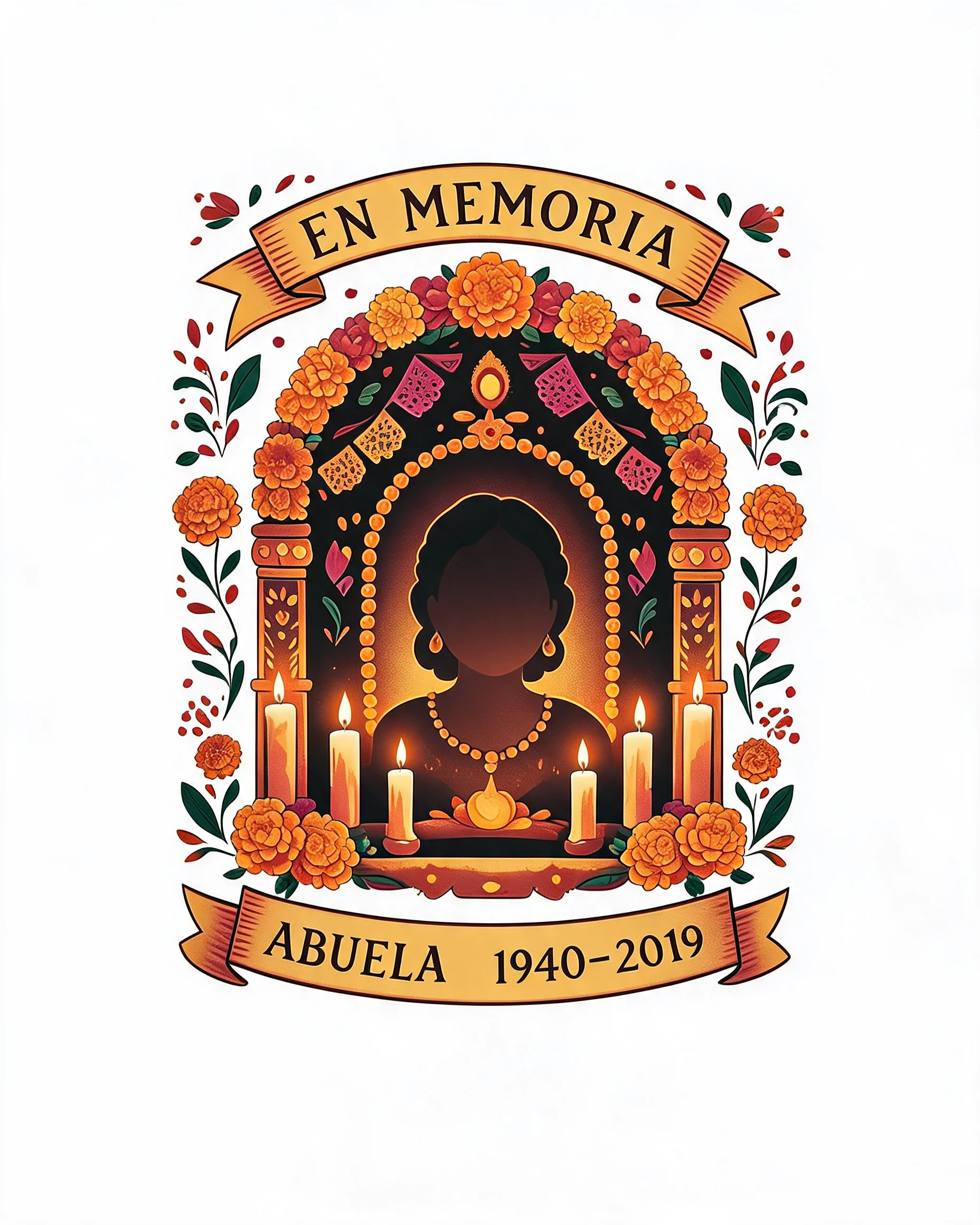 En Memoria Día de Muertos Personalized Shirt