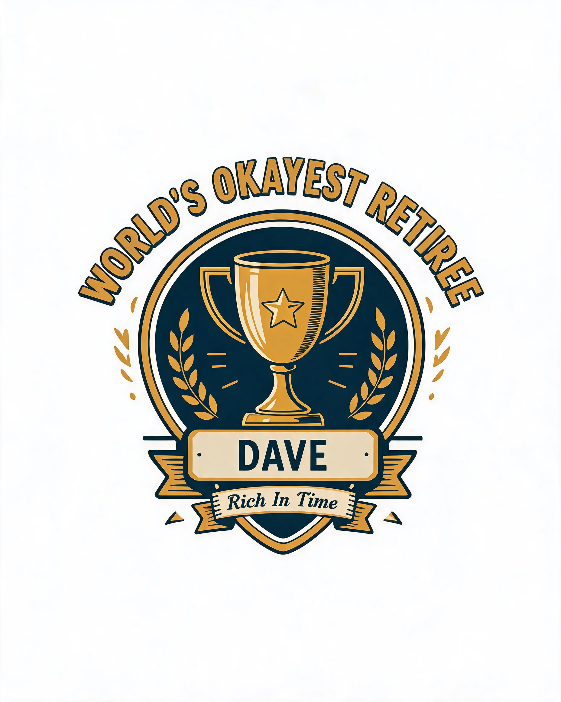 World's Okayest Retiree Funny Personalized Shirt