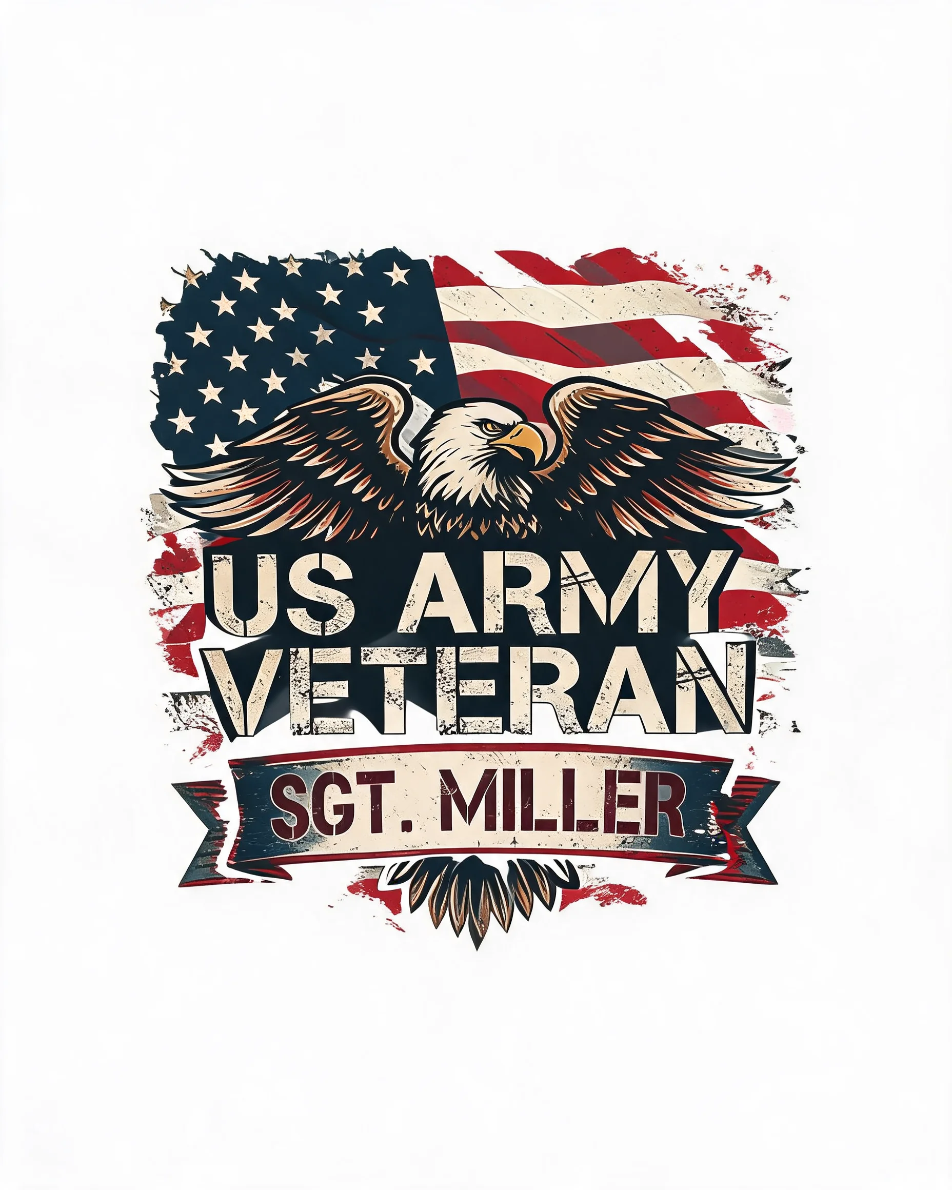 Proud US Army Veteran Personalized Shirt