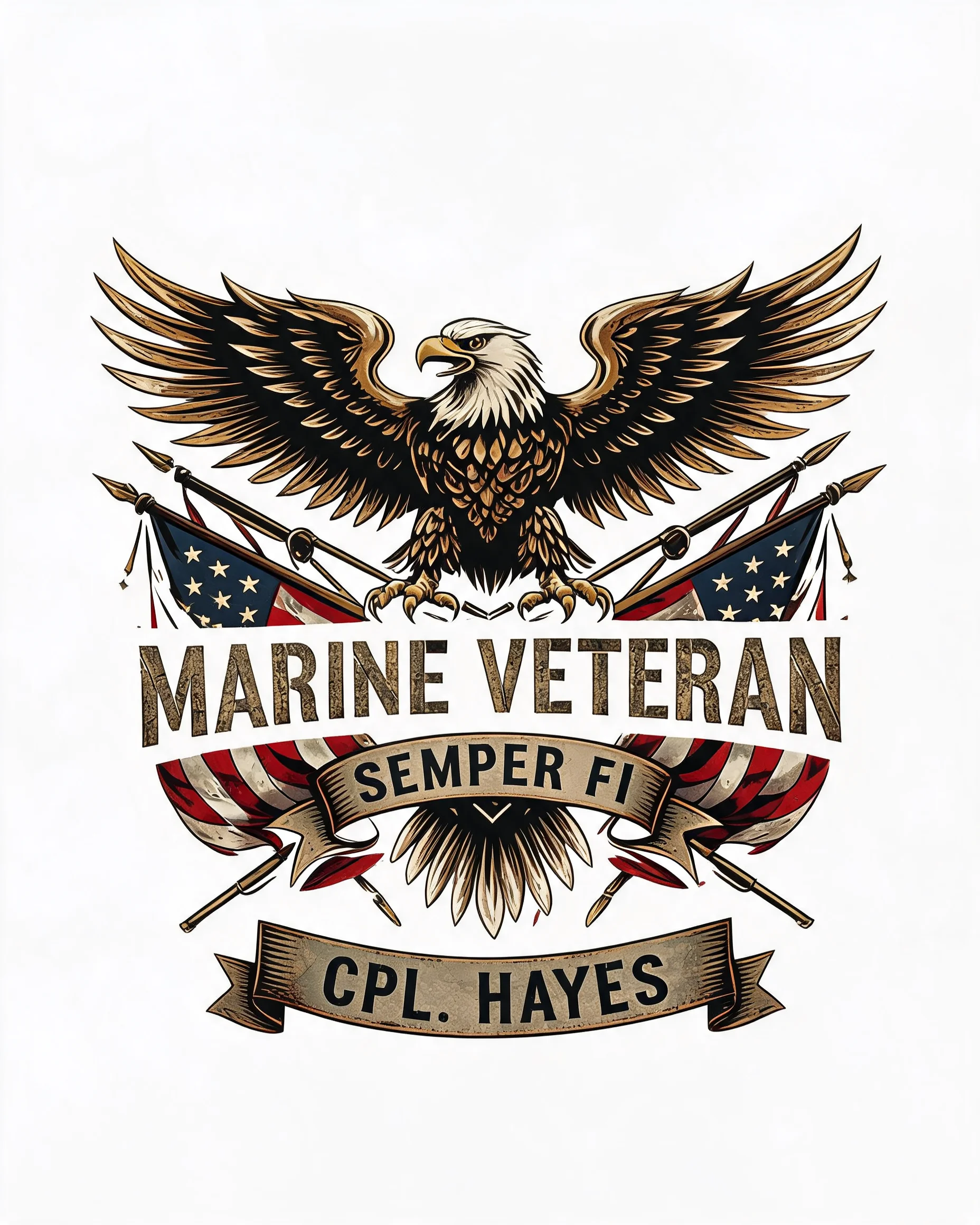 Proud Marine Veteran Semper Fi Personalized Shirt