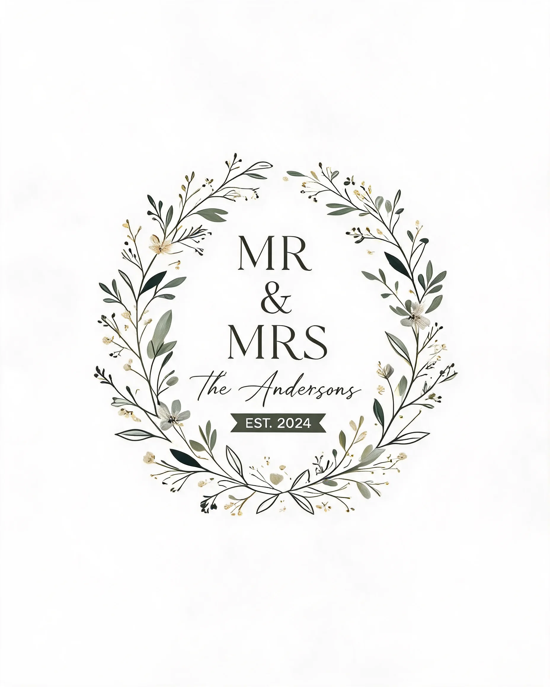 Mr & Mrs Est. Wedding Personalized Shirt