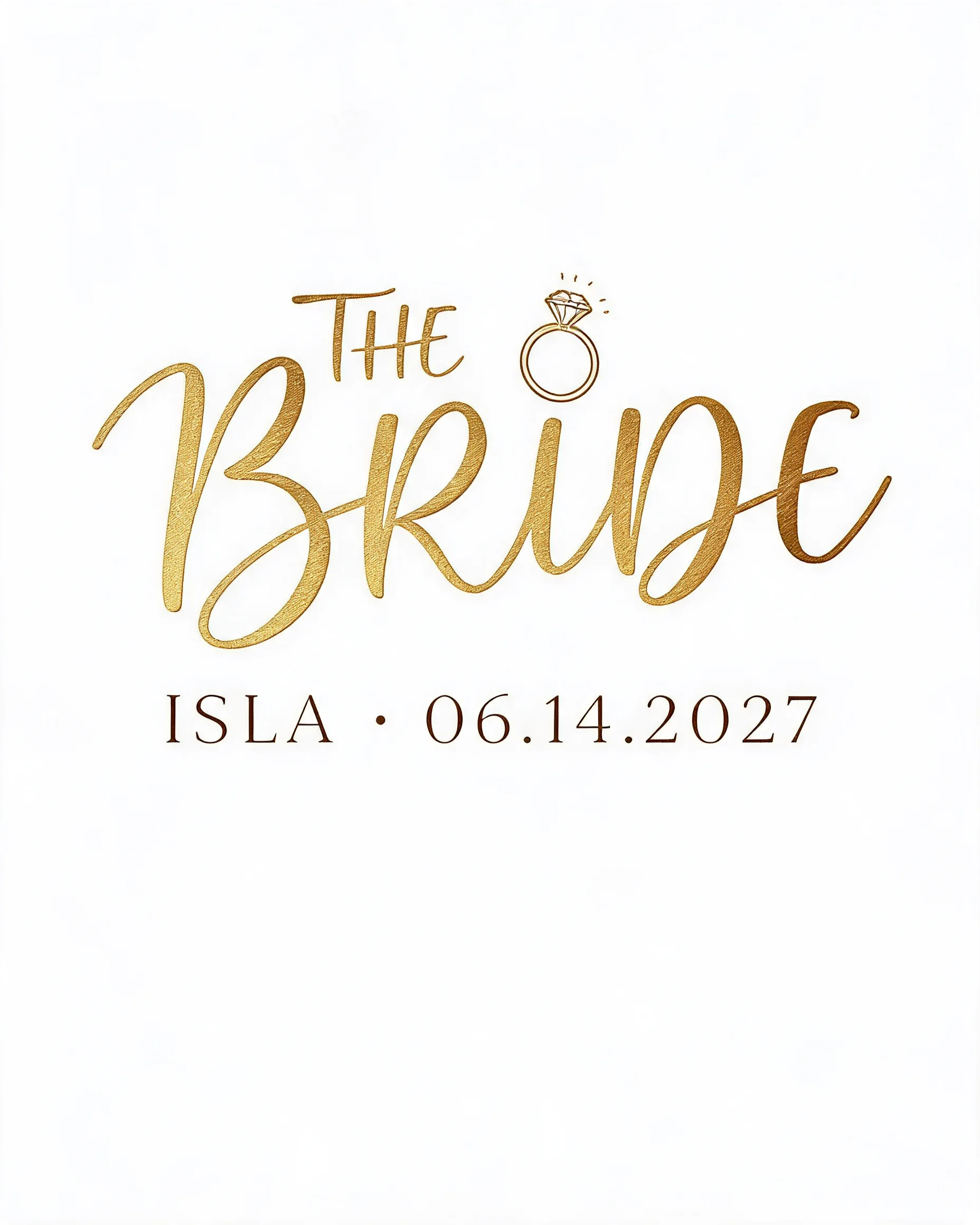 The Bride Personalized Bachelorette Shirt