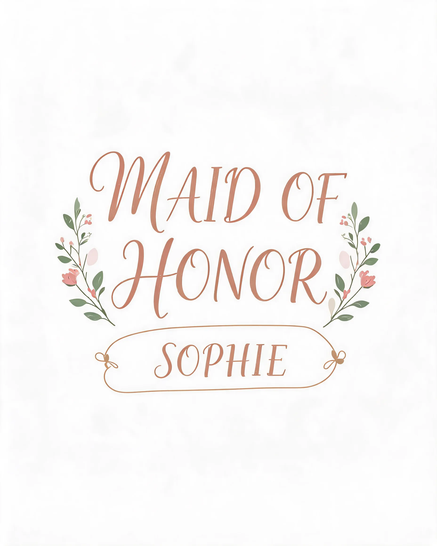 Maid Of Honor Personalized Bachelorette Shirt