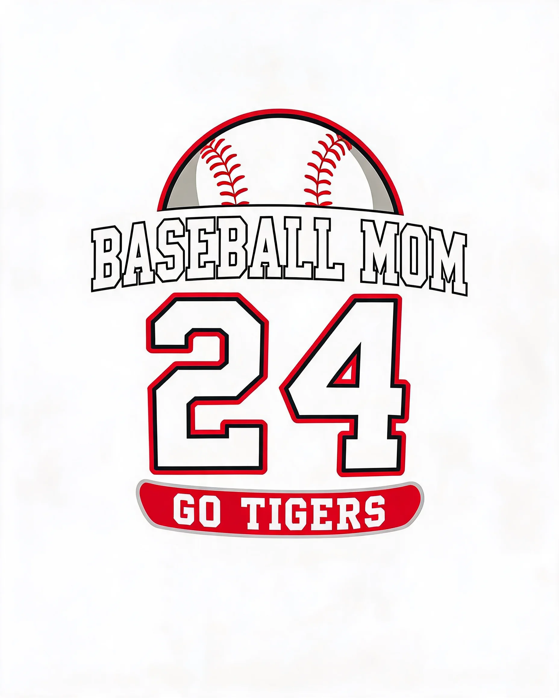 Baseball Mom Personalized Number Shirt
