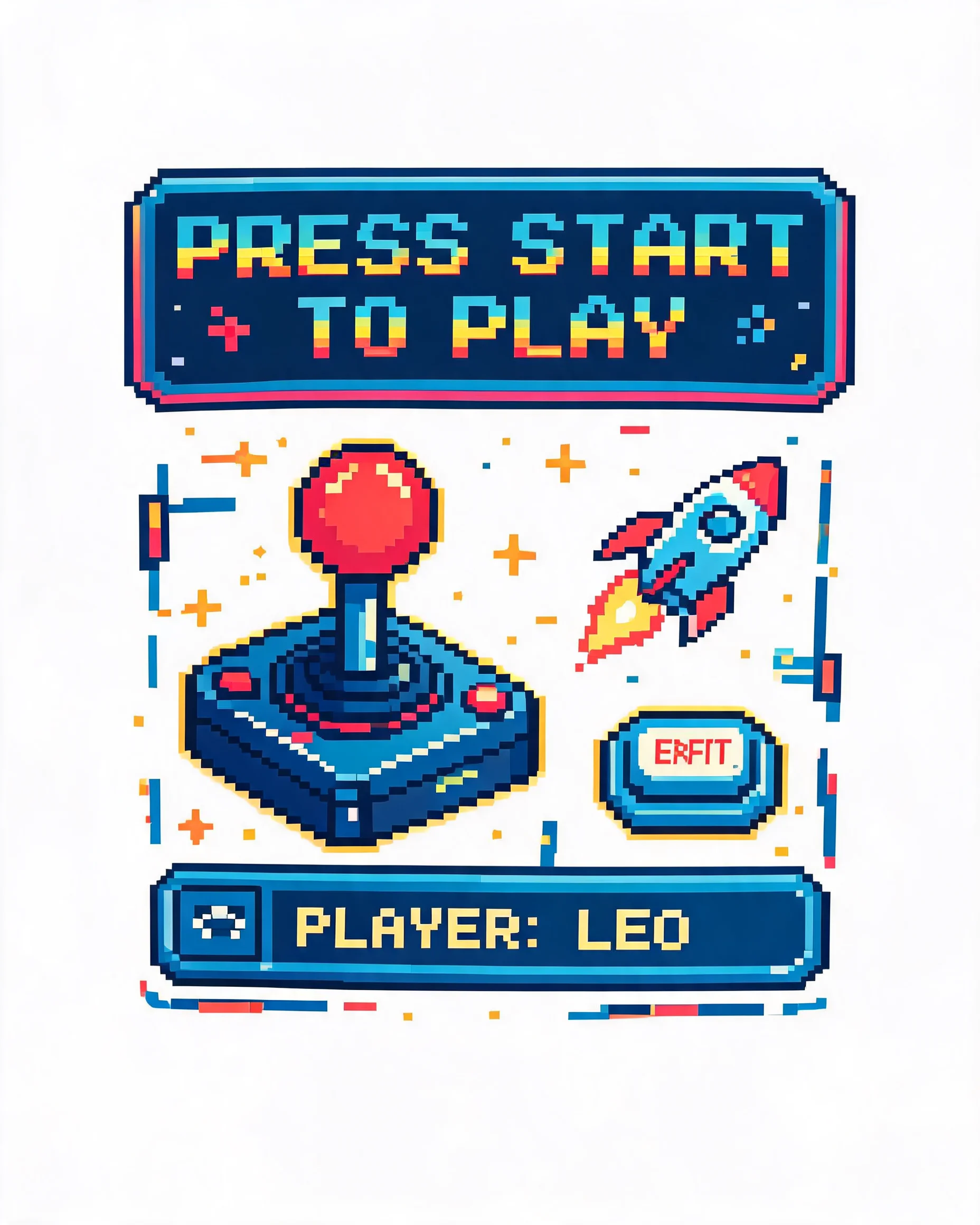 Press Start To Play Personalized Gamer Shirt