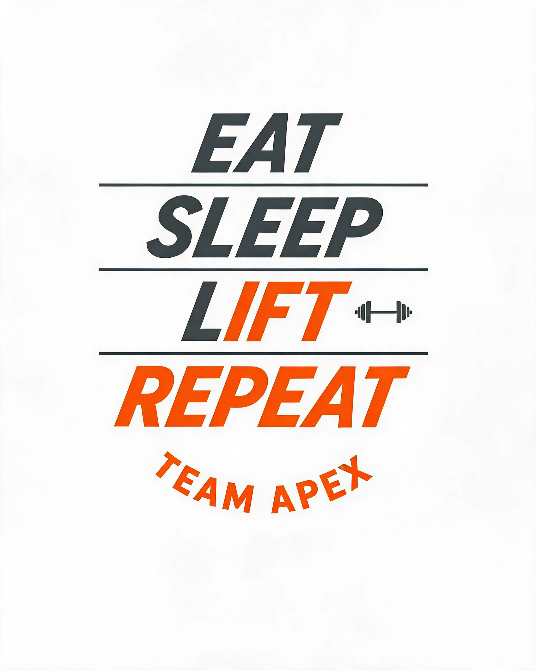 Eat Sleep Lift Repeat Personalized Gym Shirt