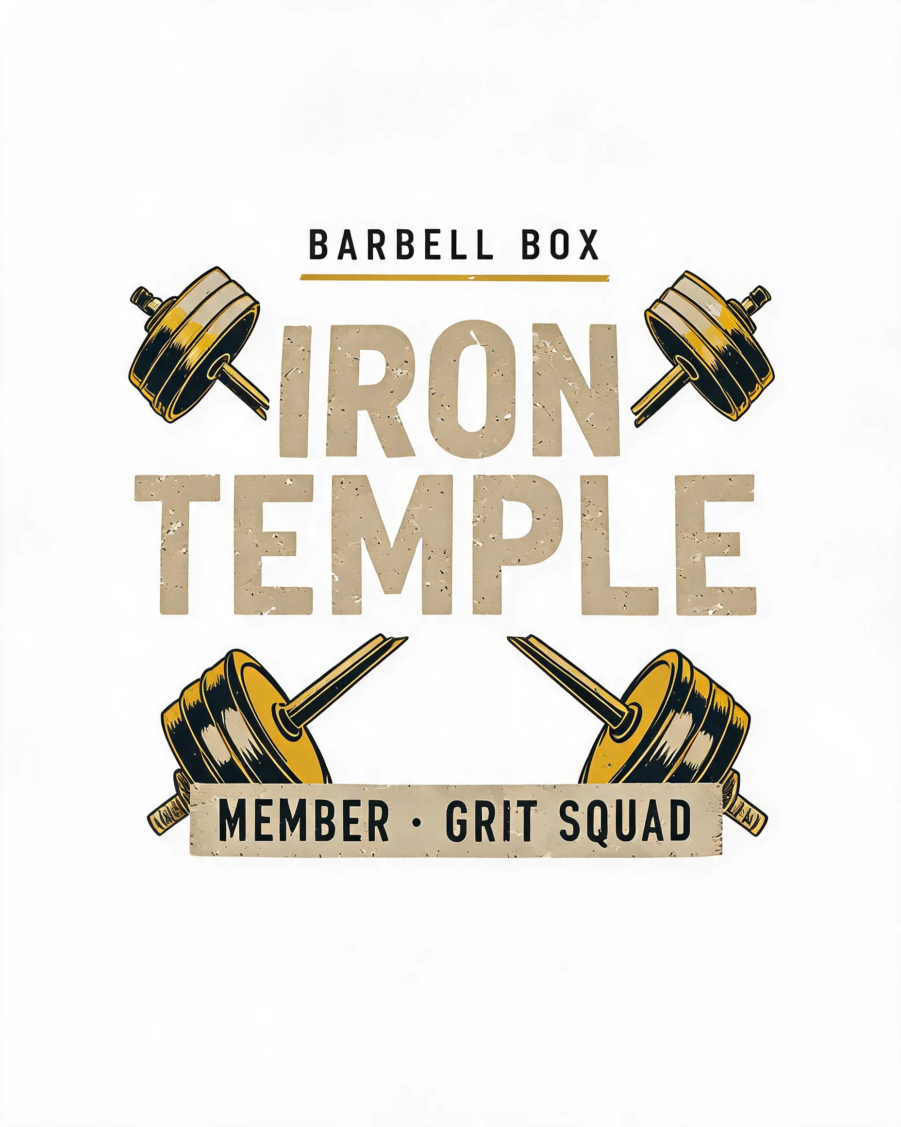 Iron Temple Barbell Box Personalized Shirt