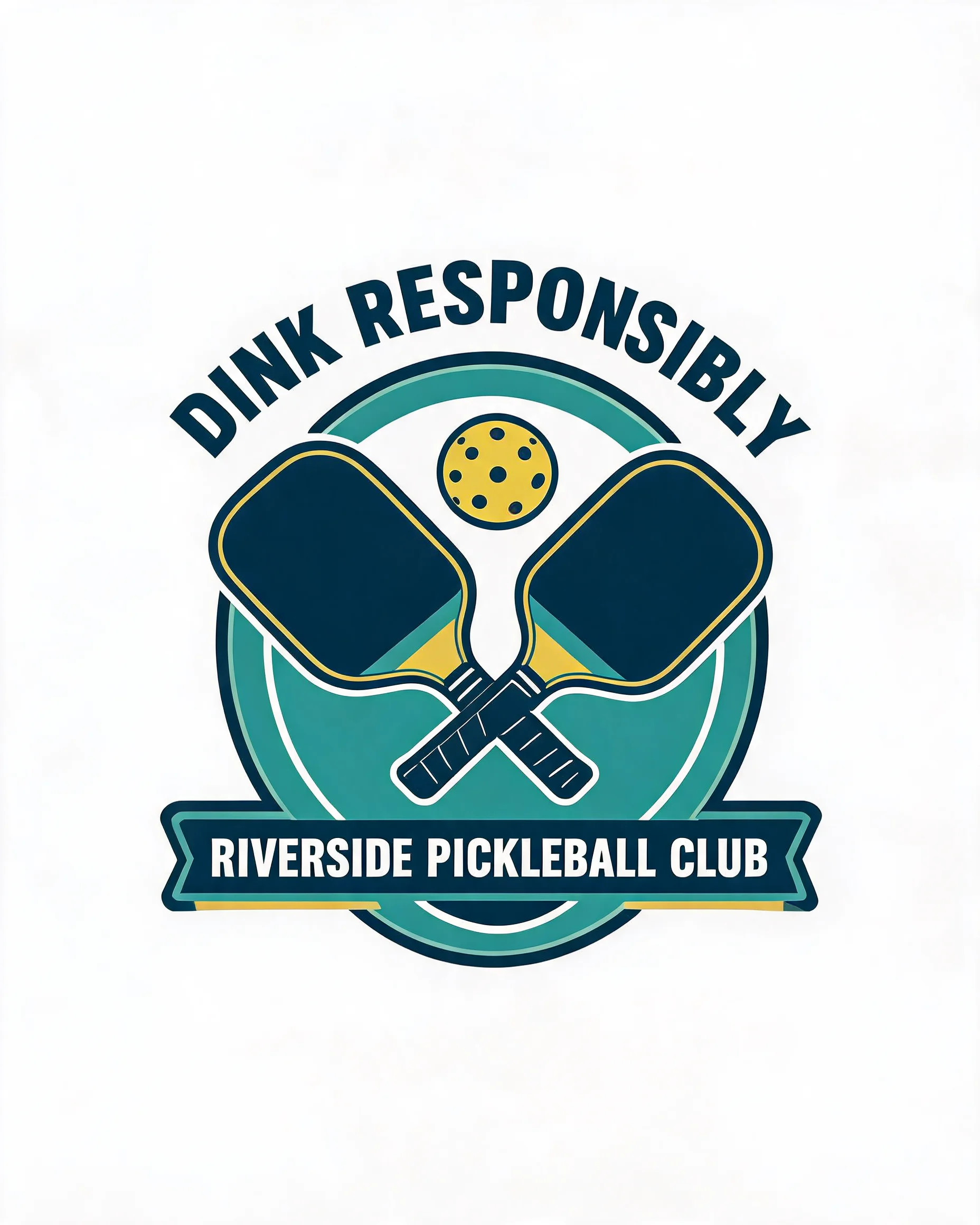 Dink Responsibly Personalized Pickleball Shirt