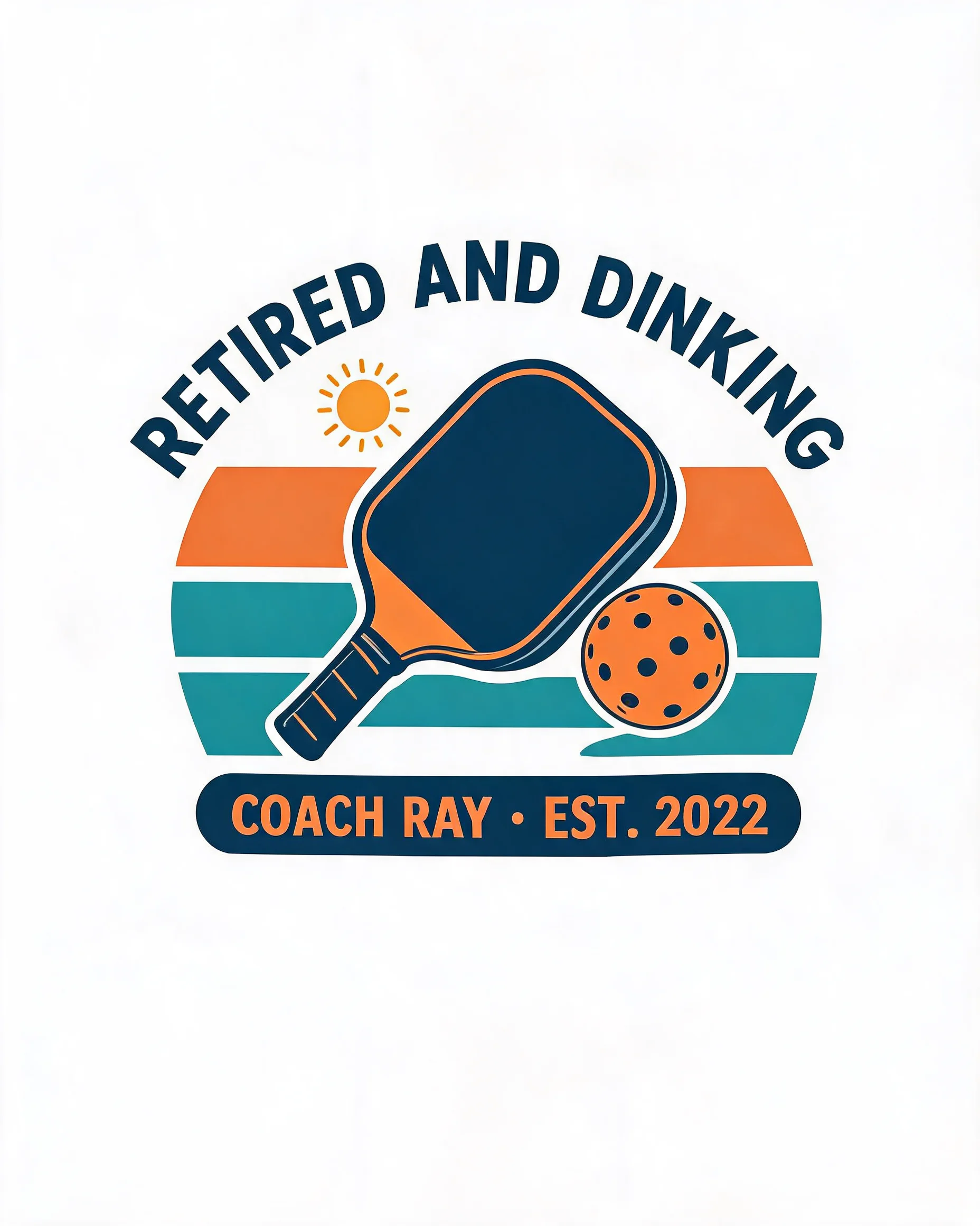 Retired Now Dinking Personalized Pickleball Shirt