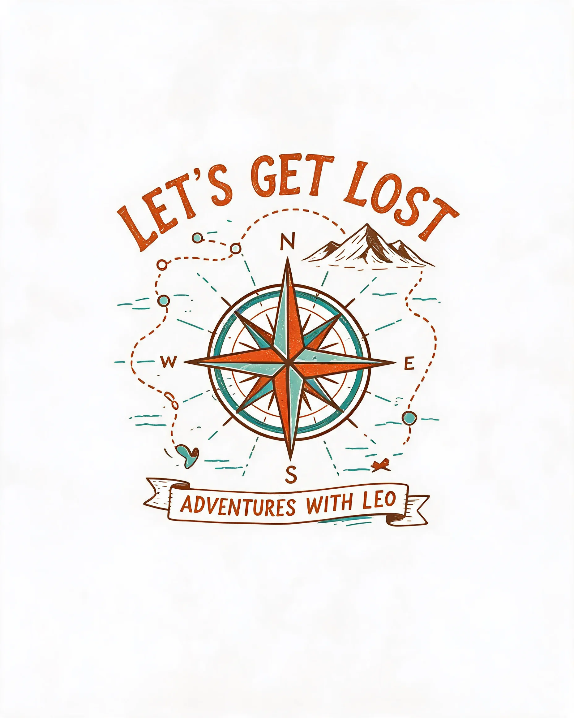 Let's Get Lost Personalized Travel Shirt