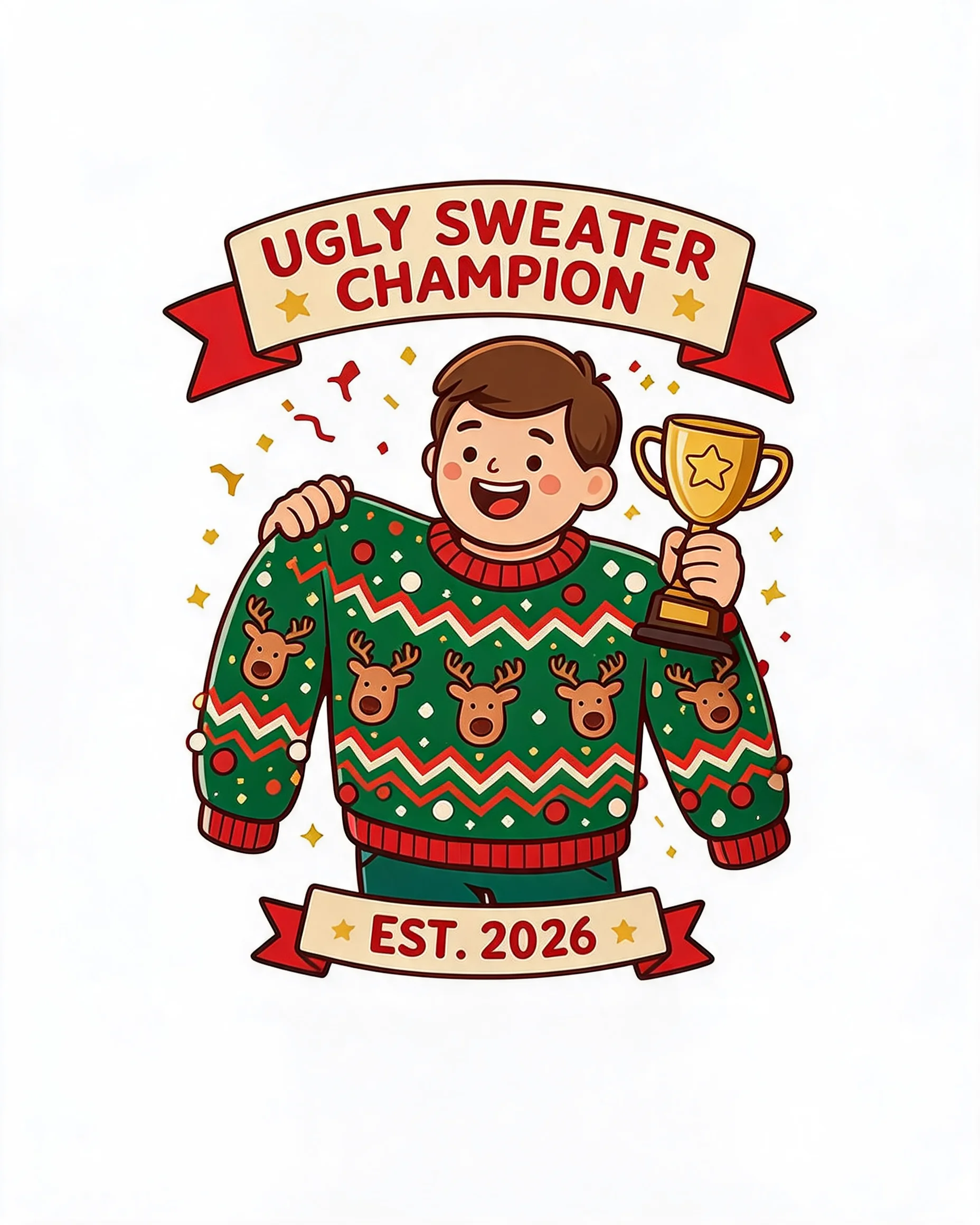 Ugly Sweater Champion Personalized Shirt