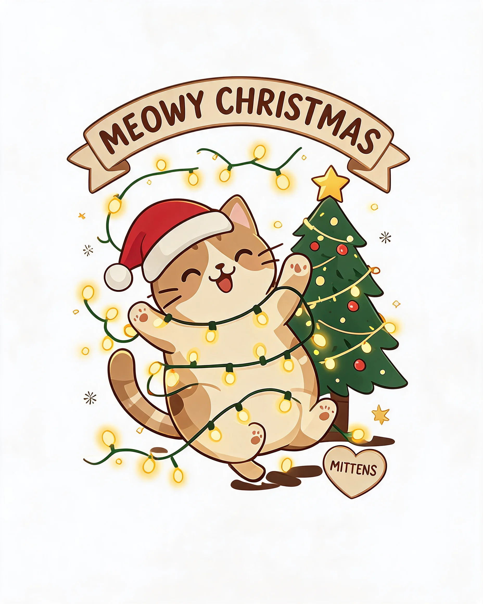 Meowy Christmas Cat Personalized Shirt