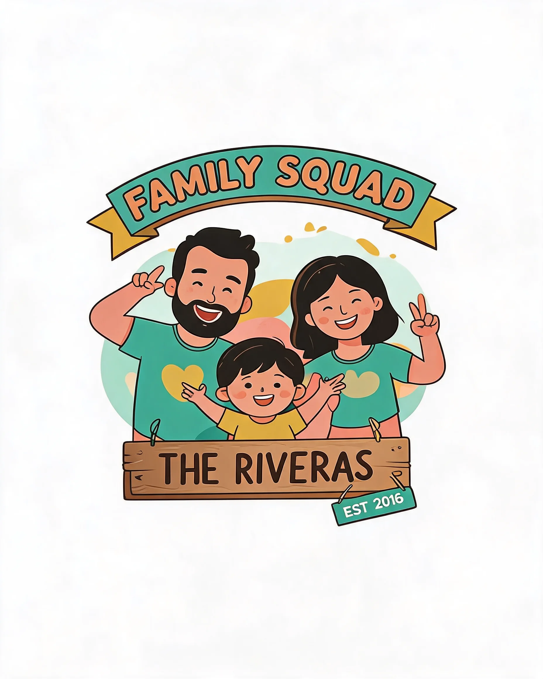 Family Squad Matching Personalized Shirt
