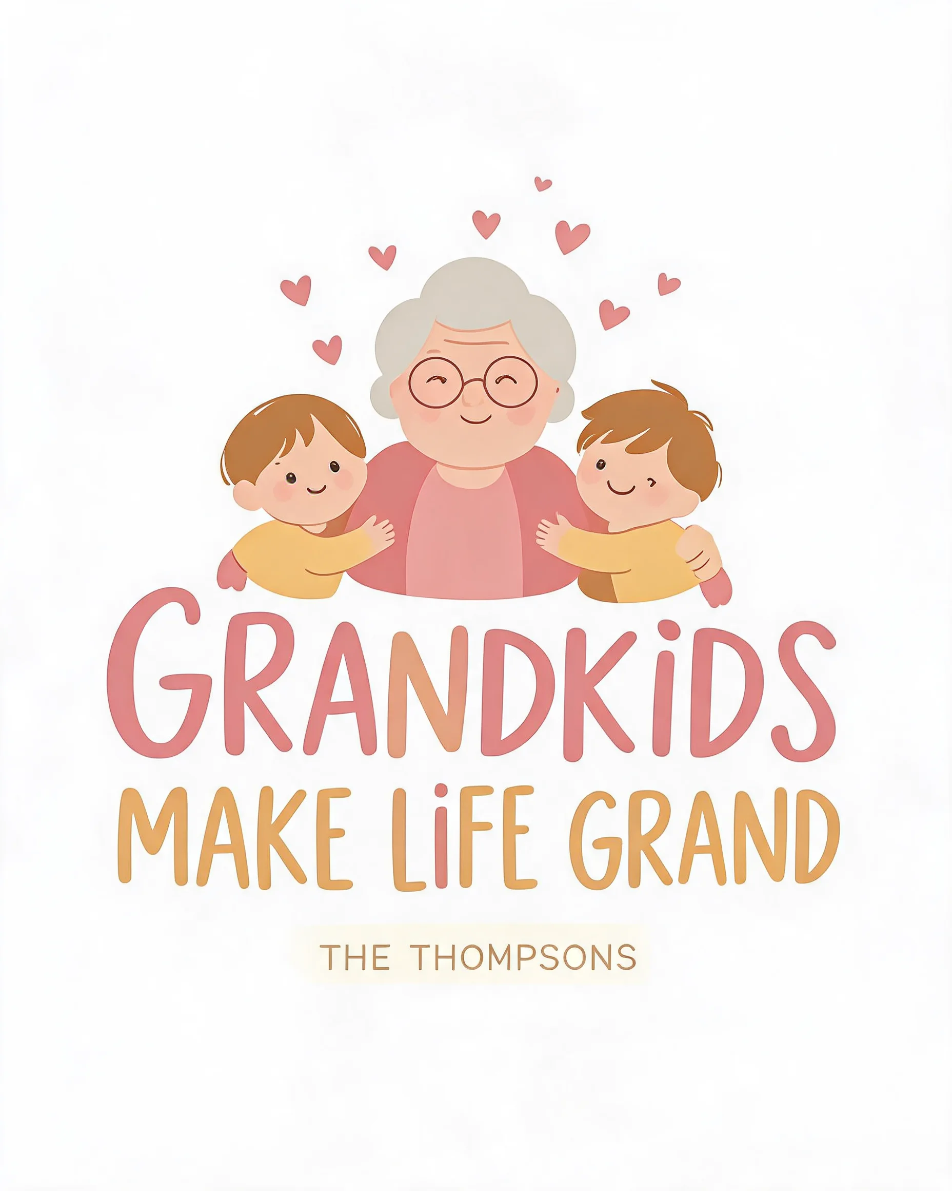 Grandkids Make Life Grand Personalized Shirt