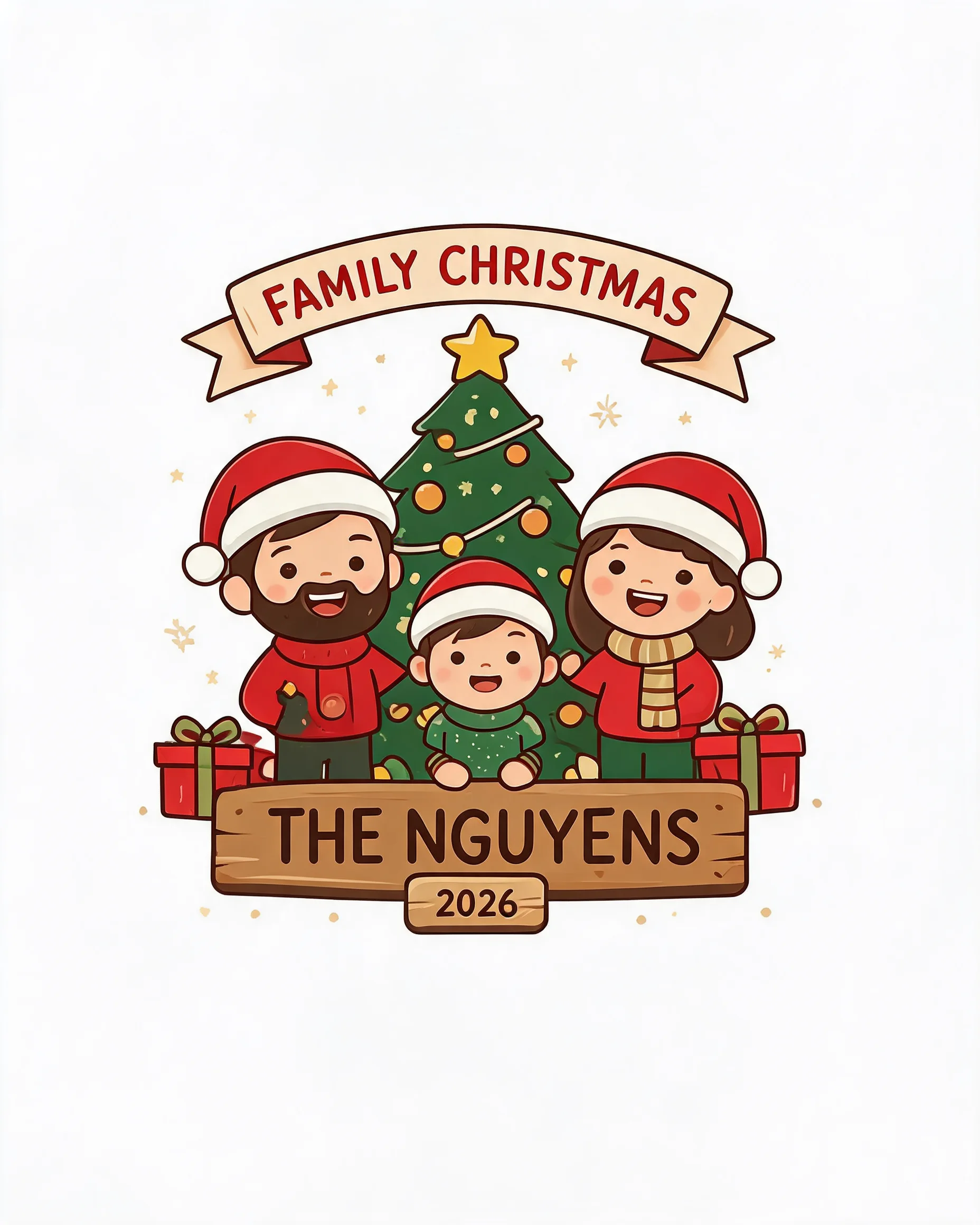 The Family Christmas Matching Personalized Shirt